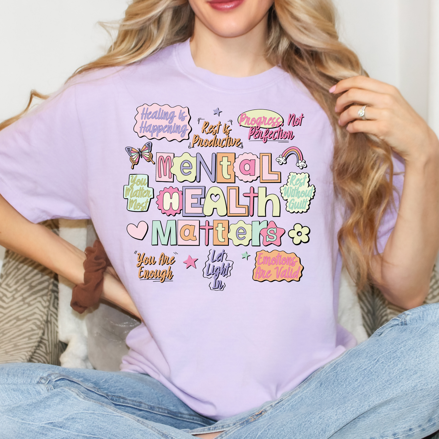 Mental Health Matters Full Color DTF Transfer