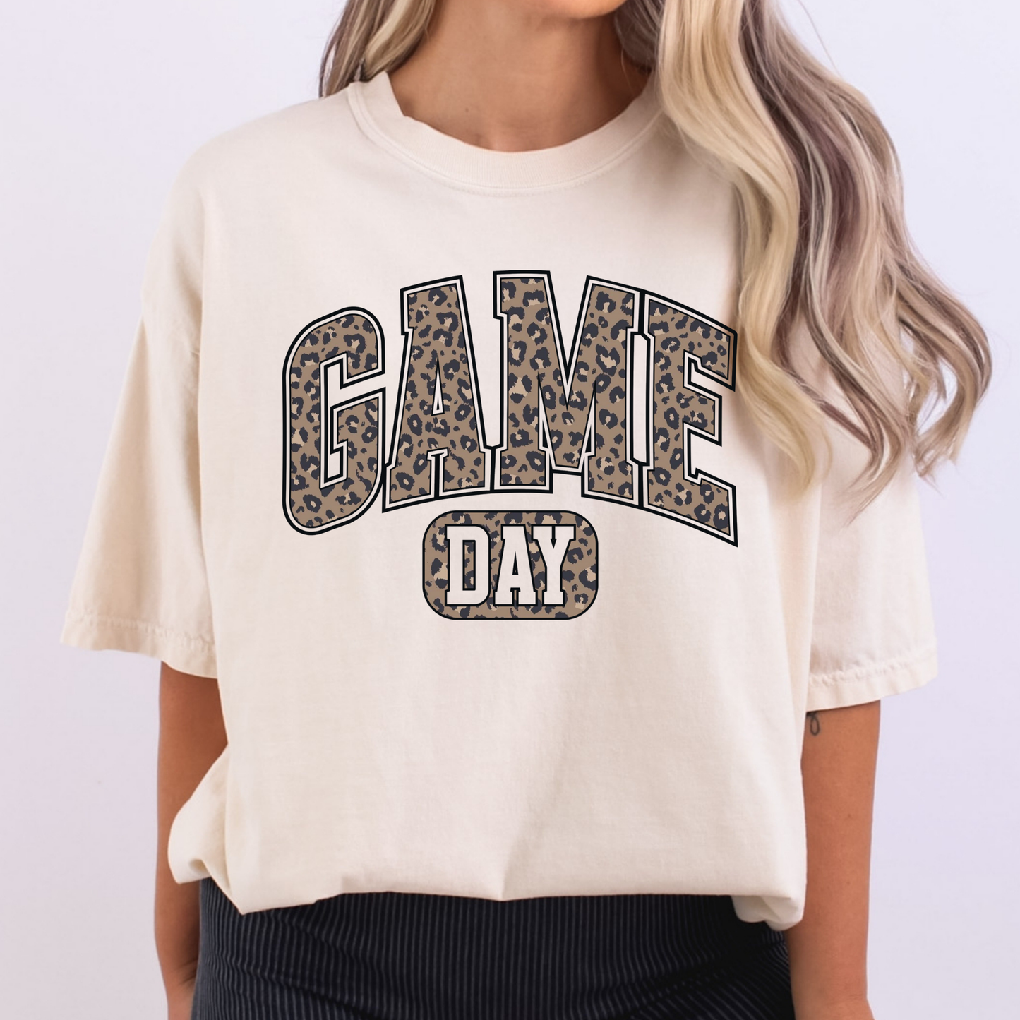 Leopard Game Day Full Color DTF Transfer