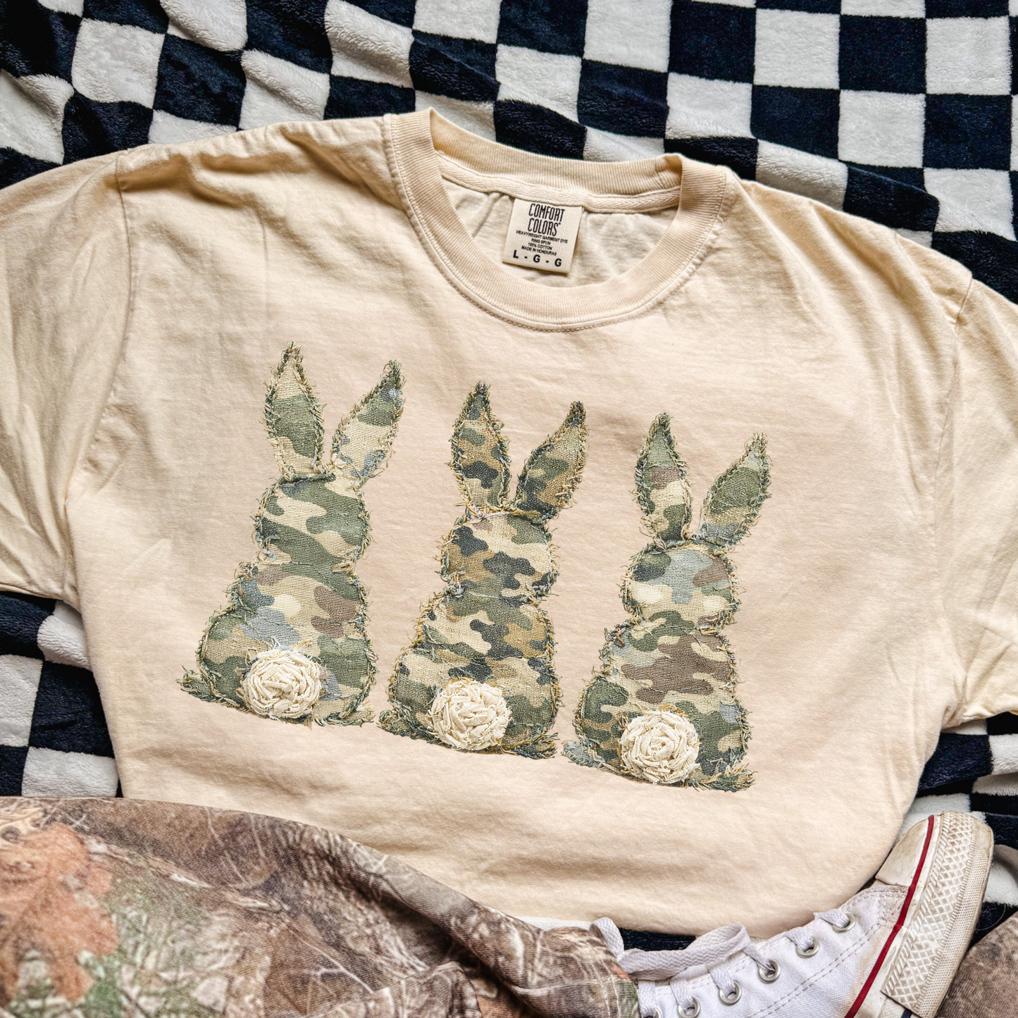 Camo Bunnies Full Color DTF Transfer