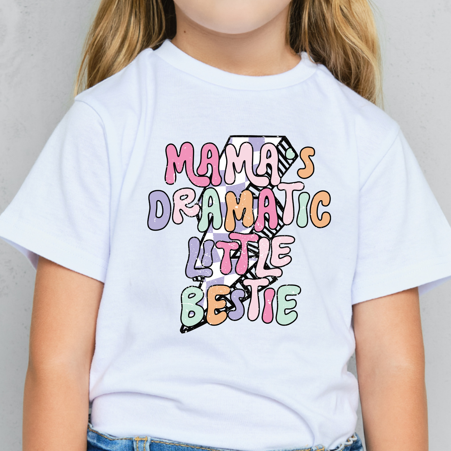 Mama's Dramatic Little Bestie Full Color DTF Transfer