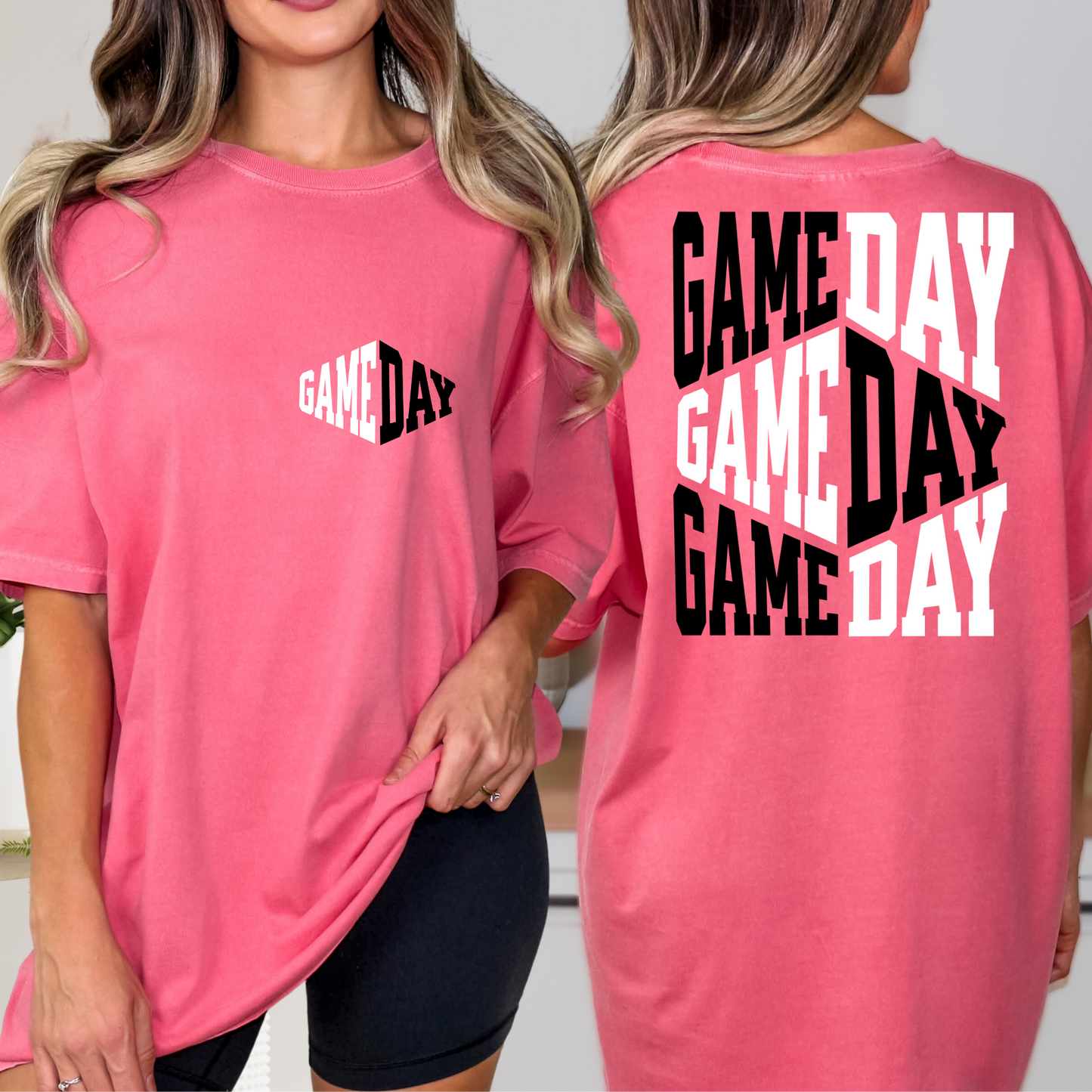 Game Day (Black/White) Full Color DTF Transfer