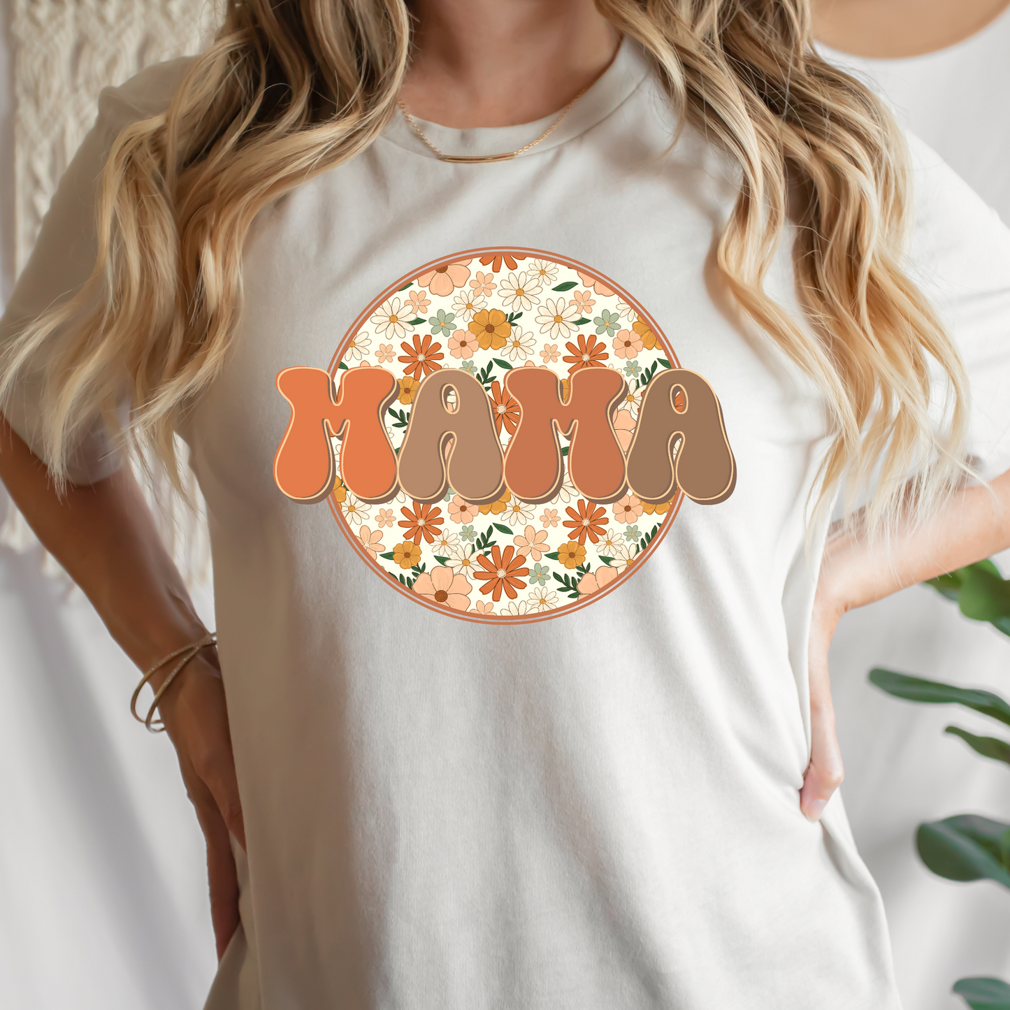 Mama Mini (Retro Flowers) Full Color DTF Transfer