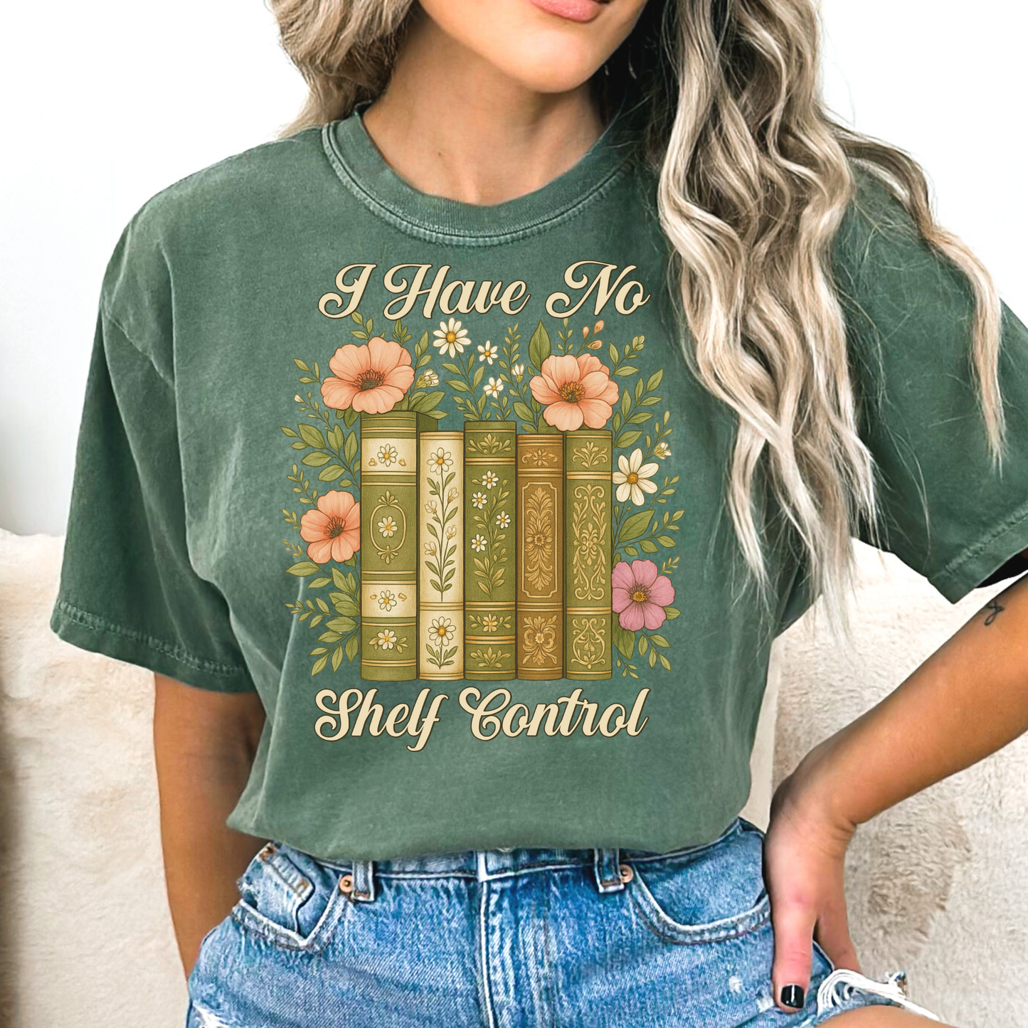 I Have No Shelf Control (Books) Full Color DTF Transfer