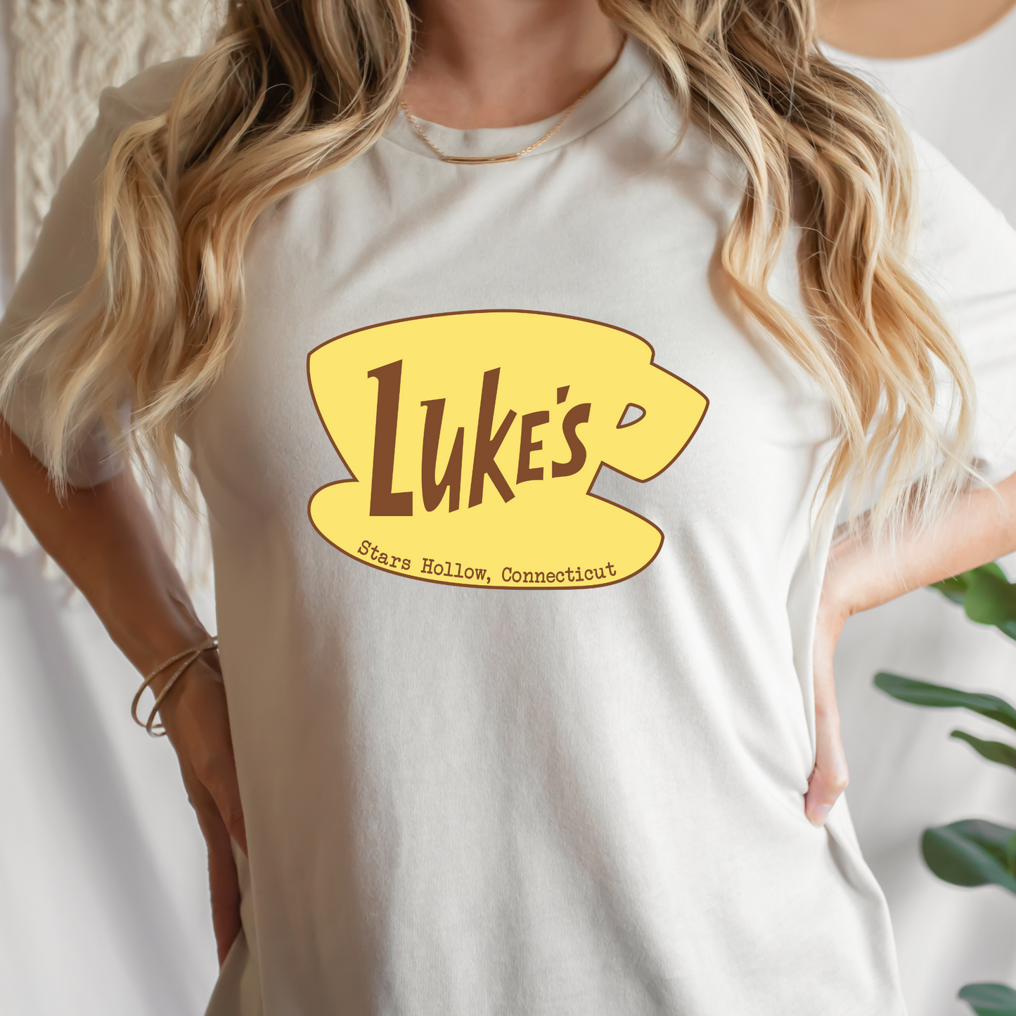 Lukes (Coffee Cup) Stars Hallow Connecticut Gilmore Girls Full Color DTF Transfer