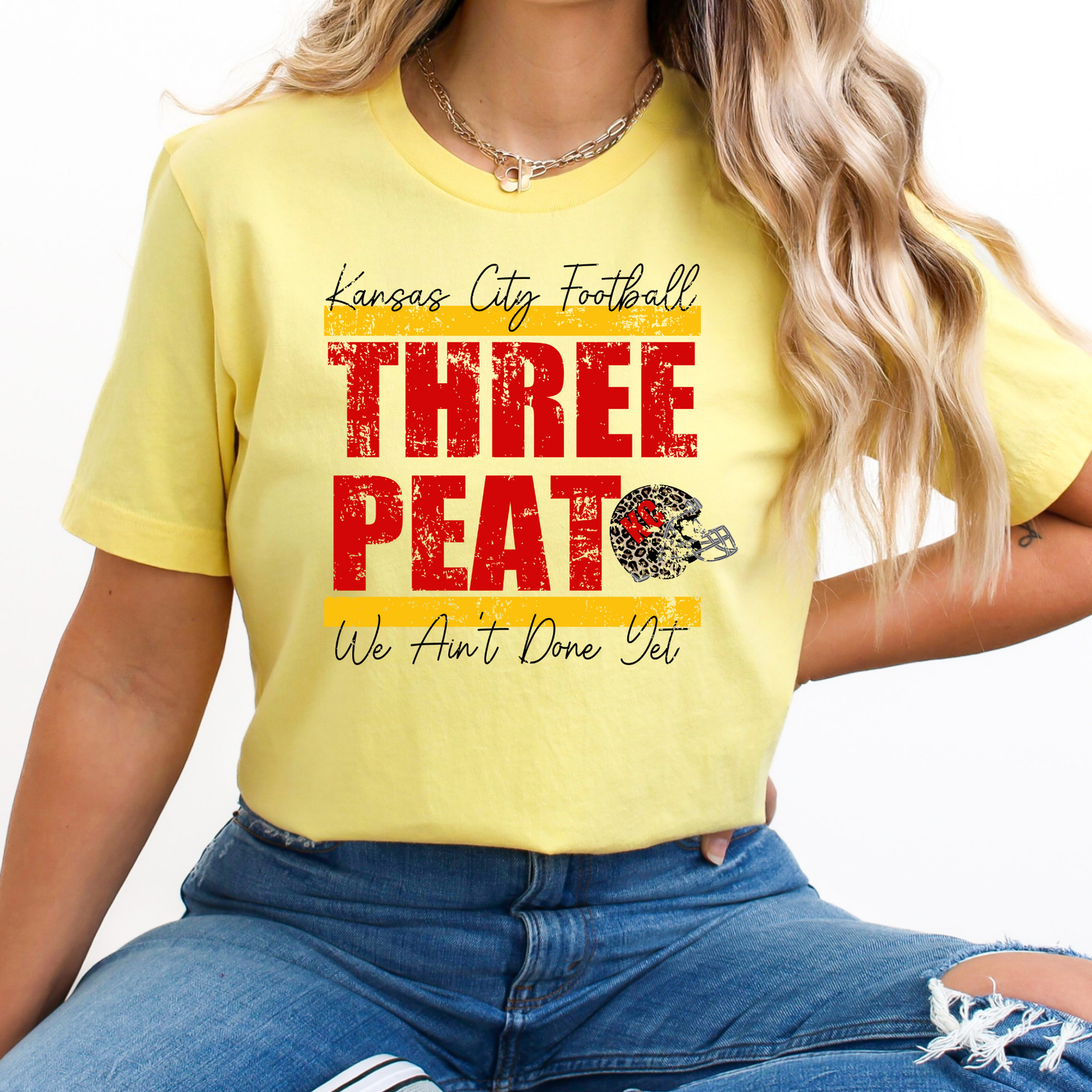 Kansas City Football 3peat We Aint Done Yet Full Color DTF Transfer