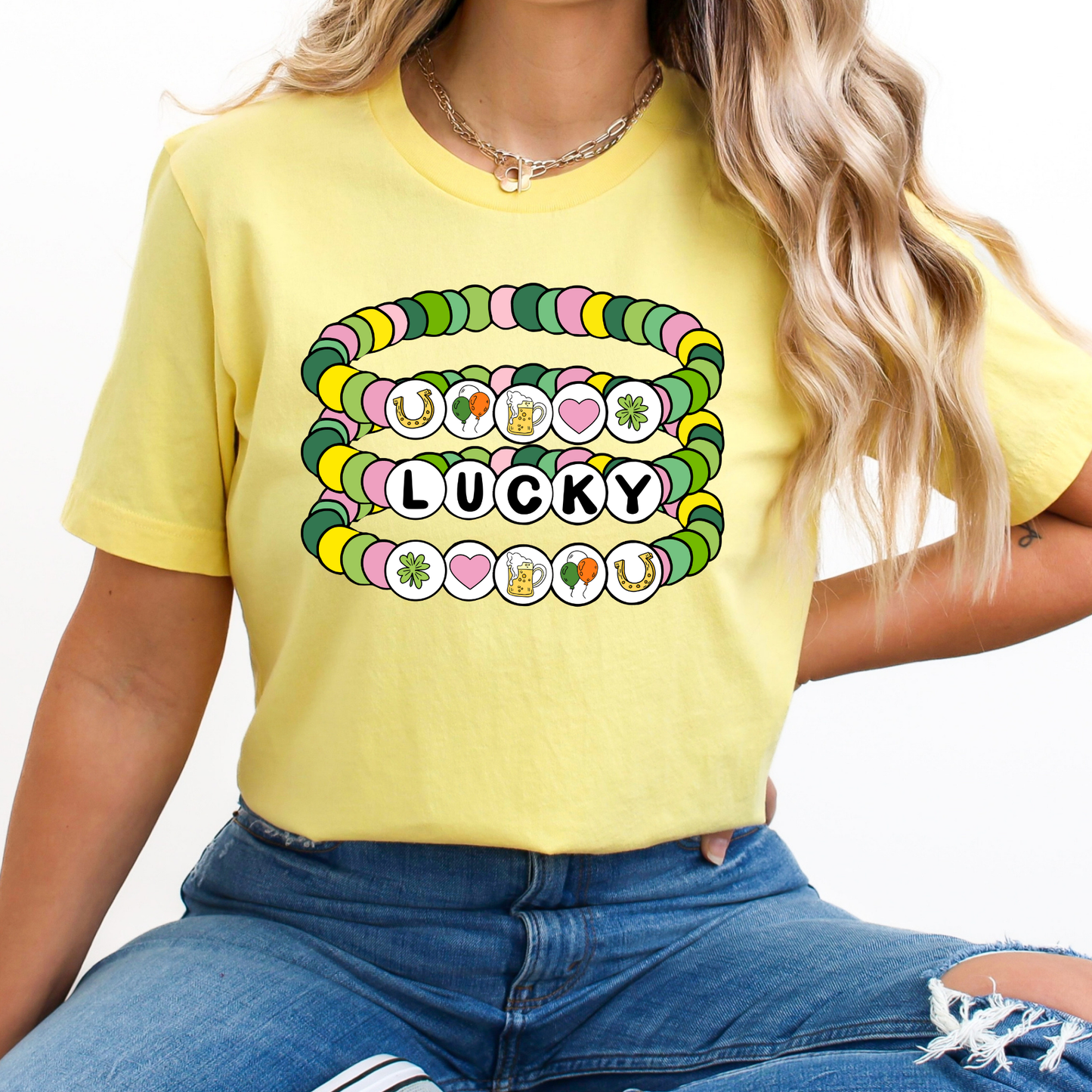 Lucky St. Patrick's Friendship Bracelet Full Color DTF Transfer