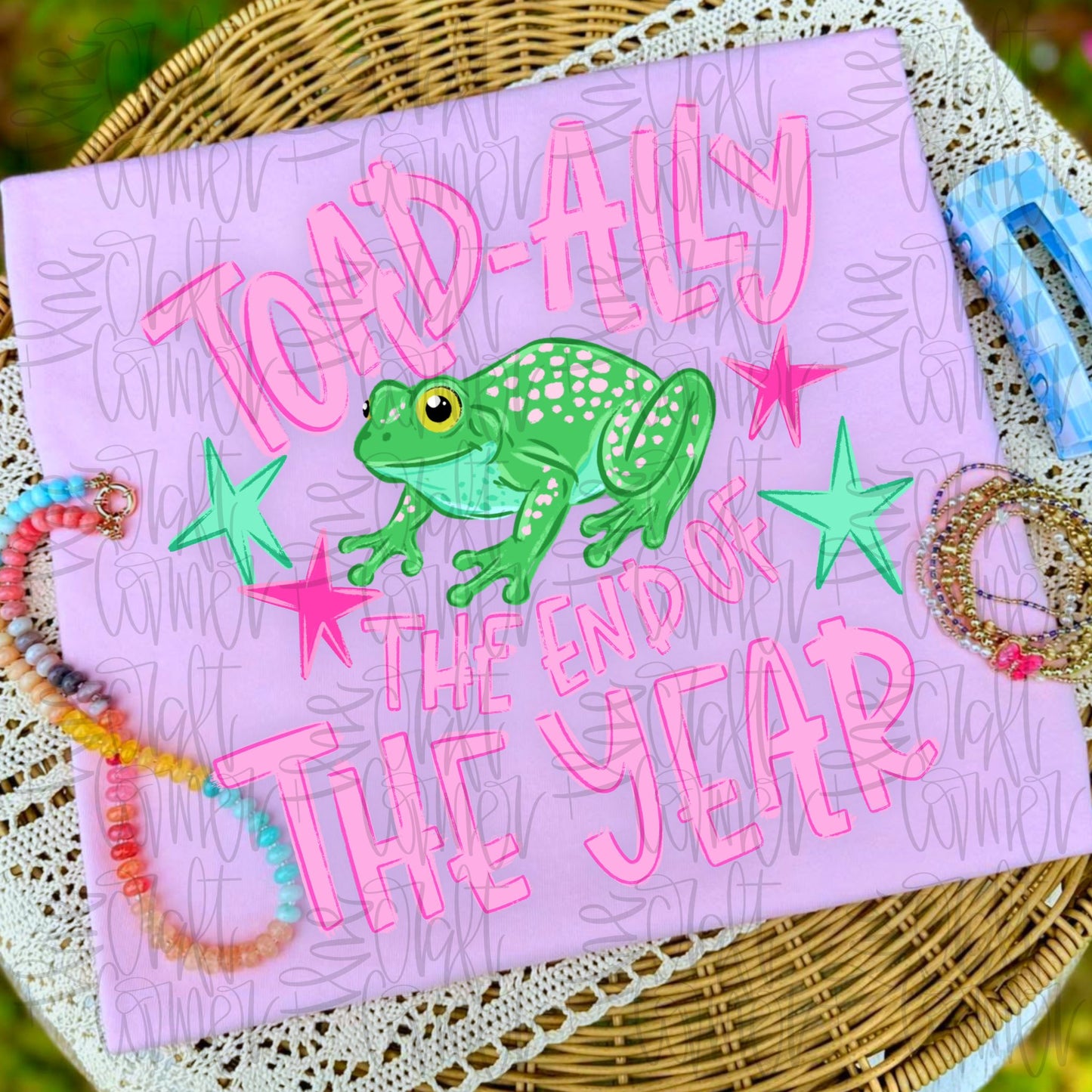Toad-ally The End Of The Year Full Color DTF Transfer