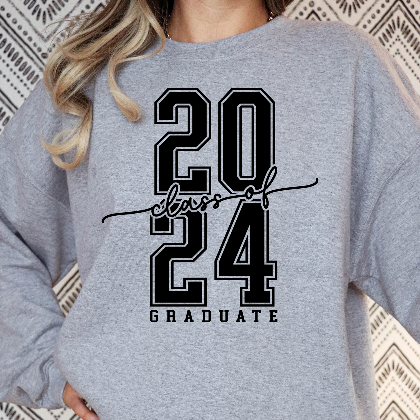 Class of 2024 (Stacked) Graduate Full Color DTF Transfer