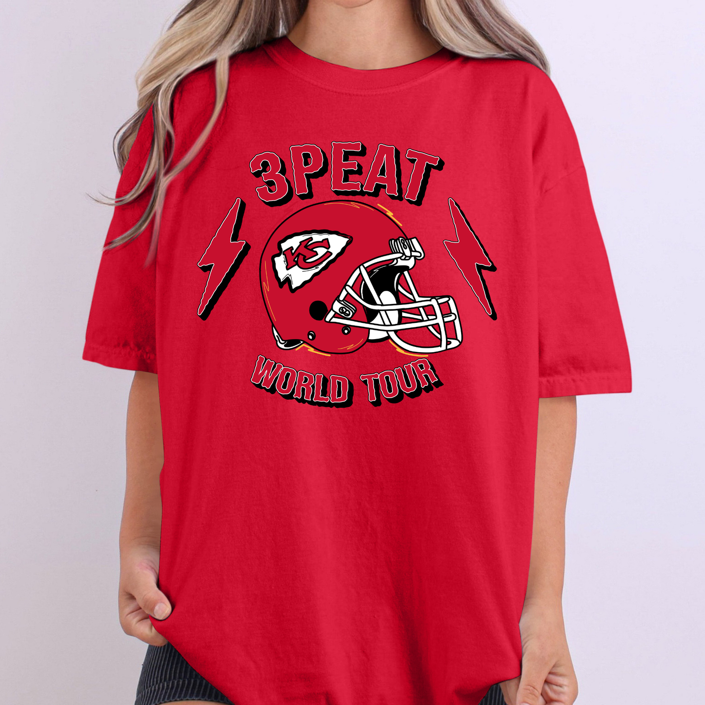 3peat World Tour Chiefs Full Color DTF Transfer