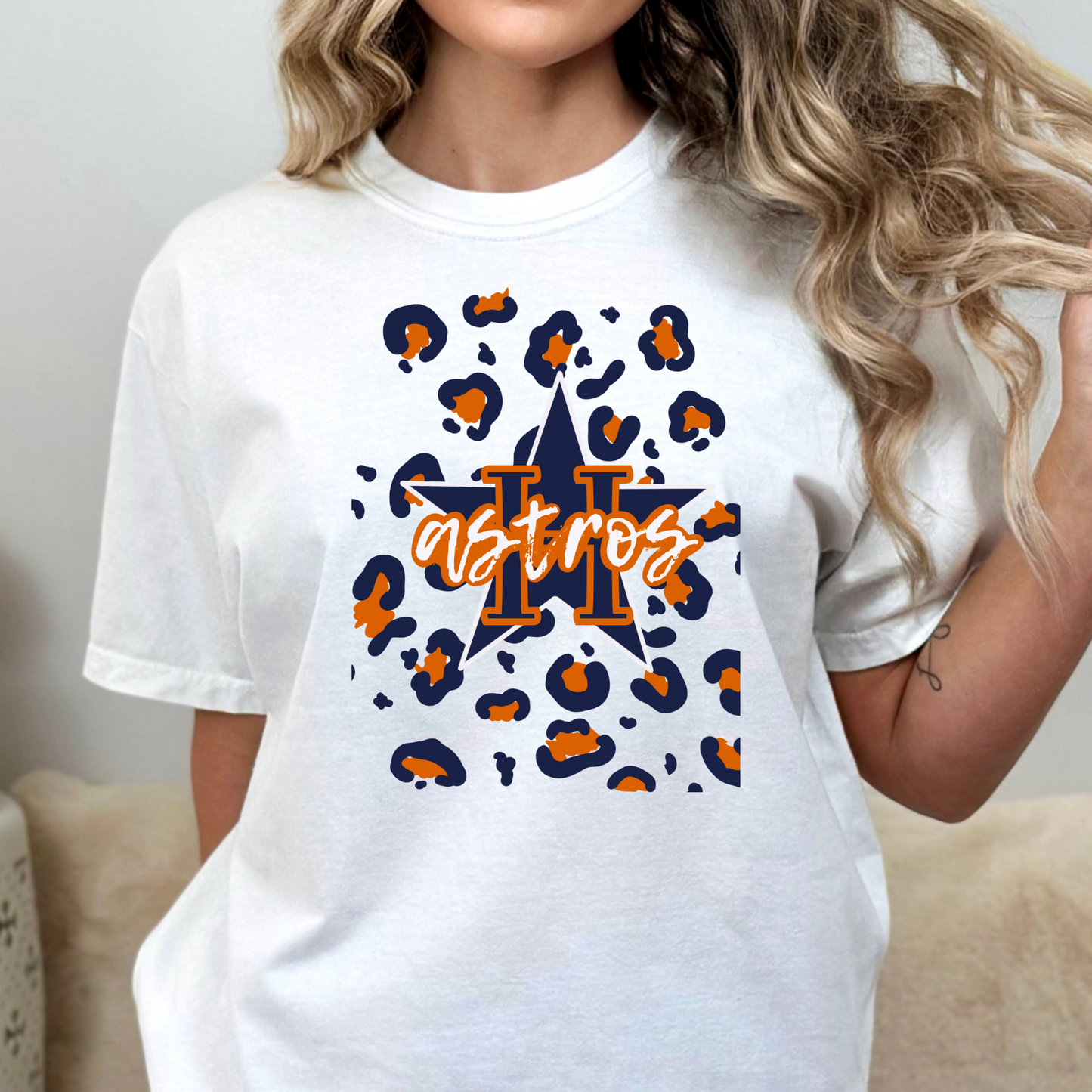 Astros (Leopard) Full Color DTF Transfer