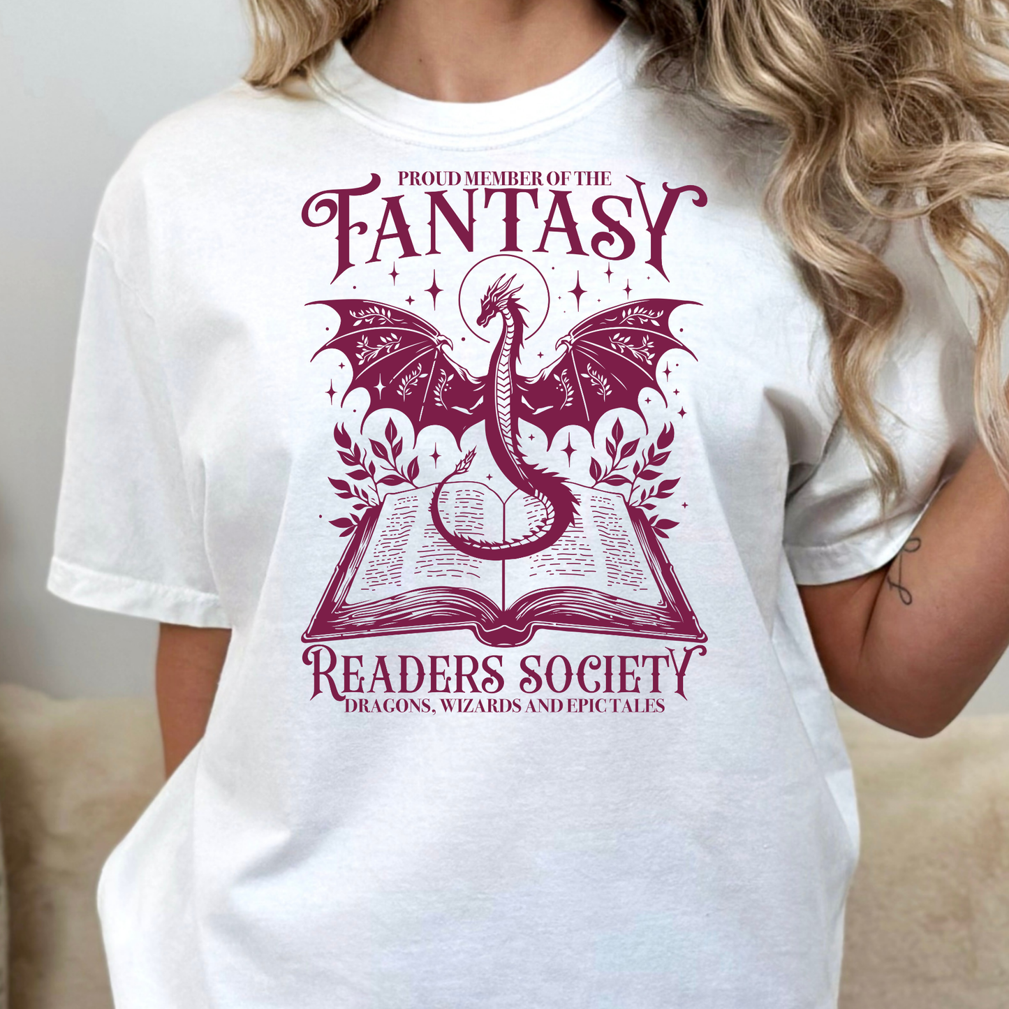 Proud Member of The Fantasy Readers Society Full Color DTF Transfer