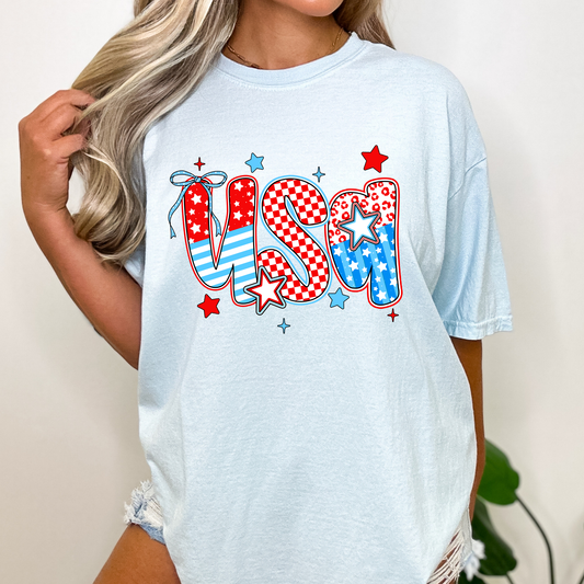 USA 4th of July Theme Full Color DTF Transfer