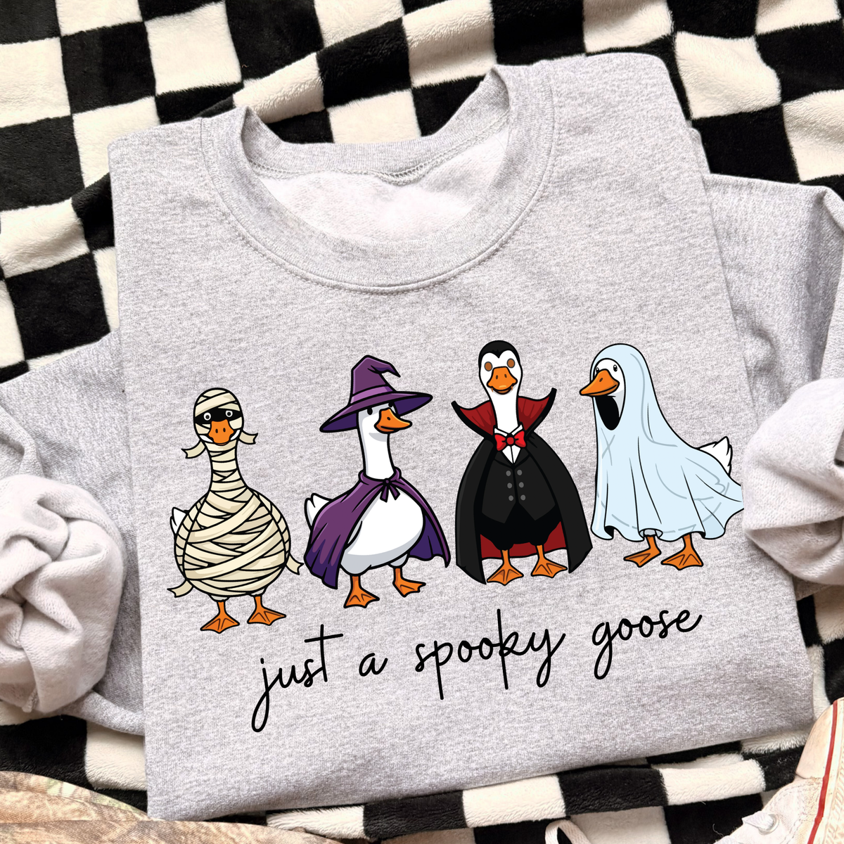 Just A Spooky Goose Full Color DTF Transfer