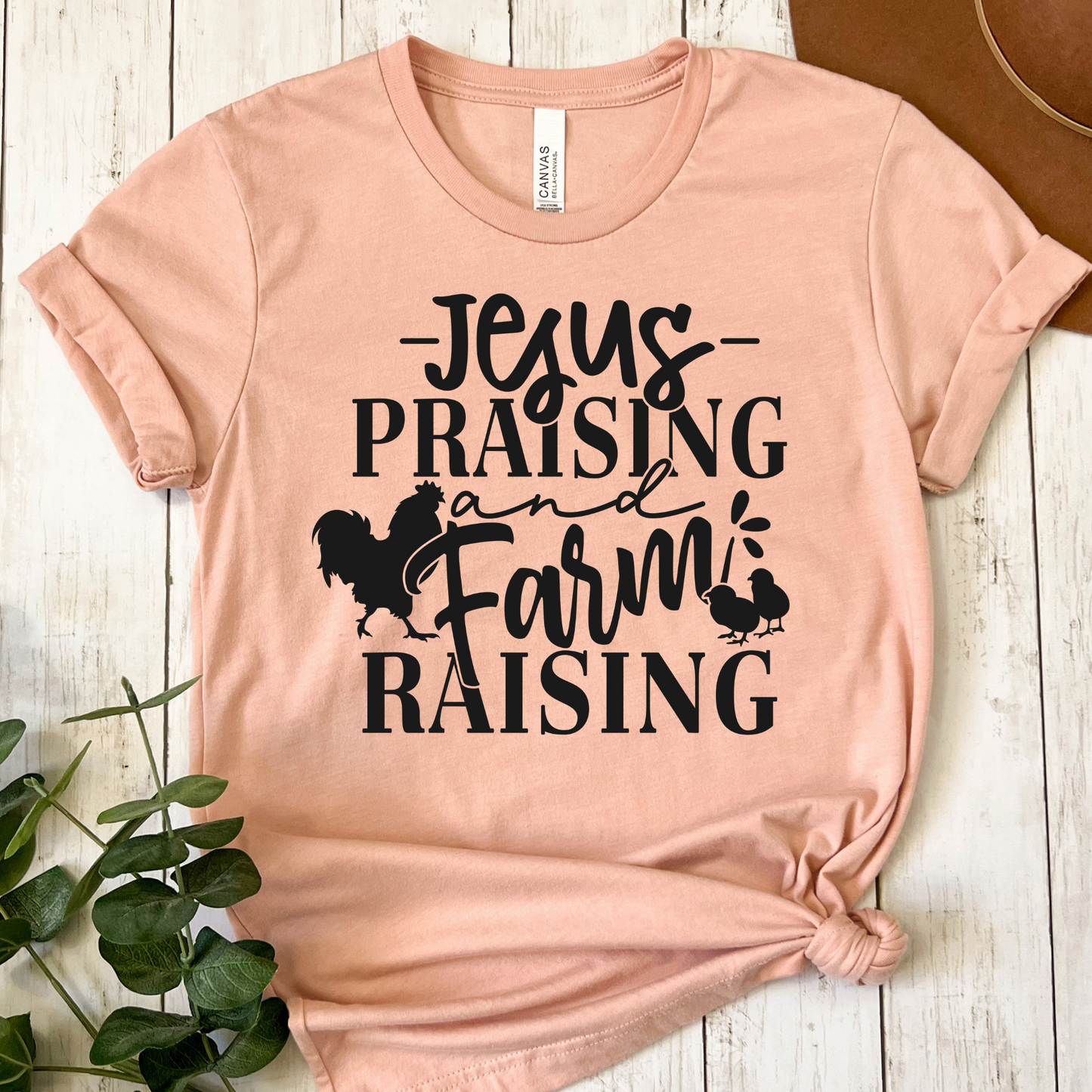 Jesus Praising And Farm Raising Full Color DTF Transfer