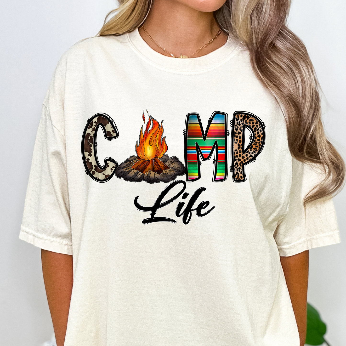 Camp Life Full Color DTF Transfer