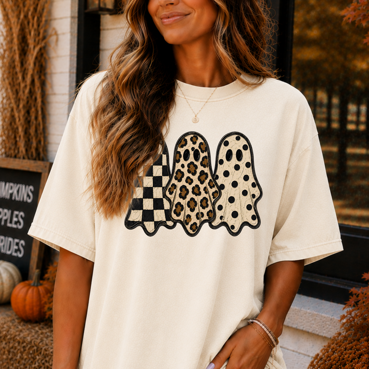 Ghosts (Checkered/Leopard/Polka Dot) Full Color DTF Transfers