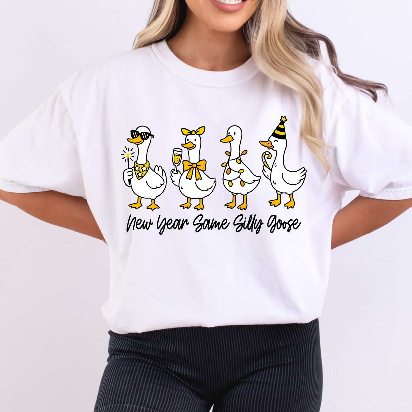 New Year Same Silly Goose Full Color DTF Transfer