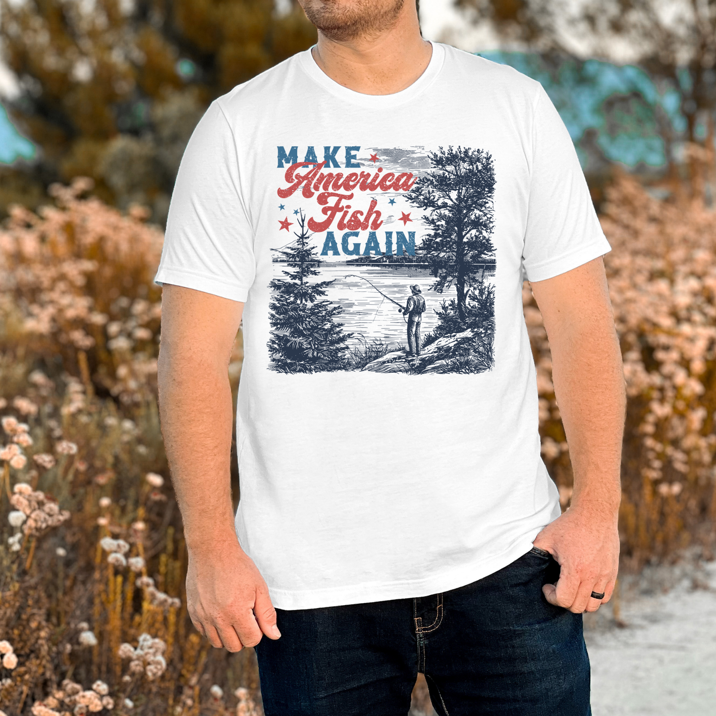 Make America Fish Again Full Color DTF Transfer