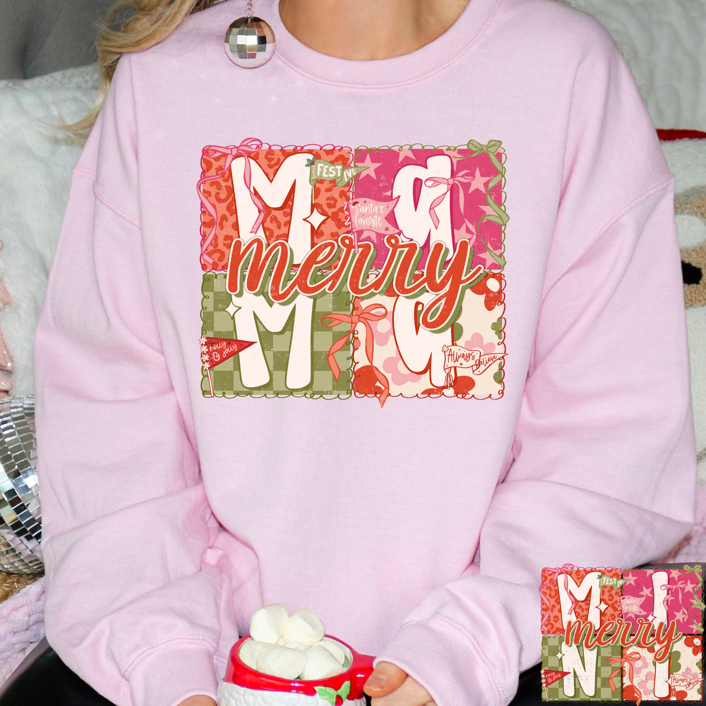 Merry Mama (Mini Option) Full Color DTF Transfer