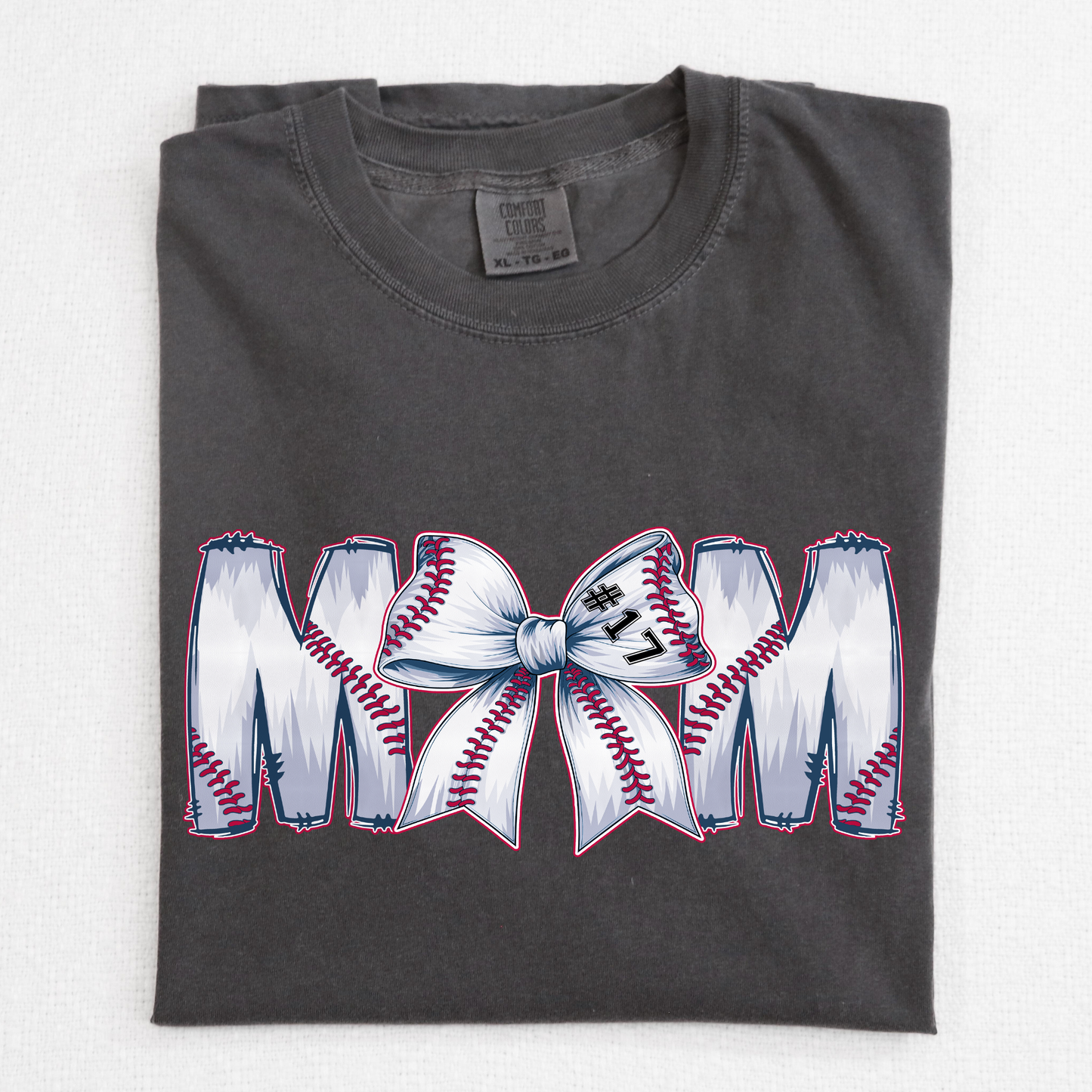 Baseball Mom (Personalized w/Number) Full Color DTF Transfer