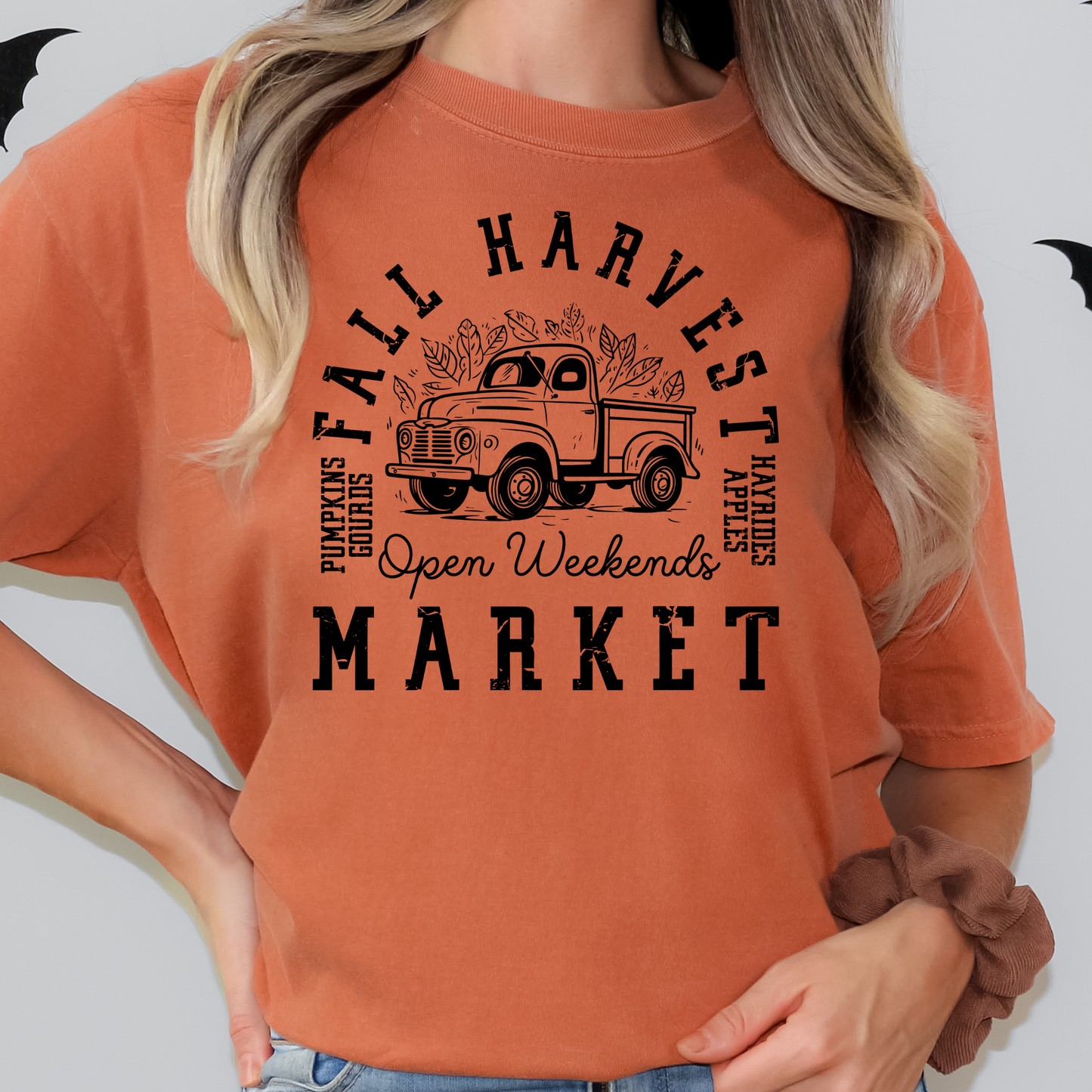 Fall Harvest Market Full Color DTF Transfer