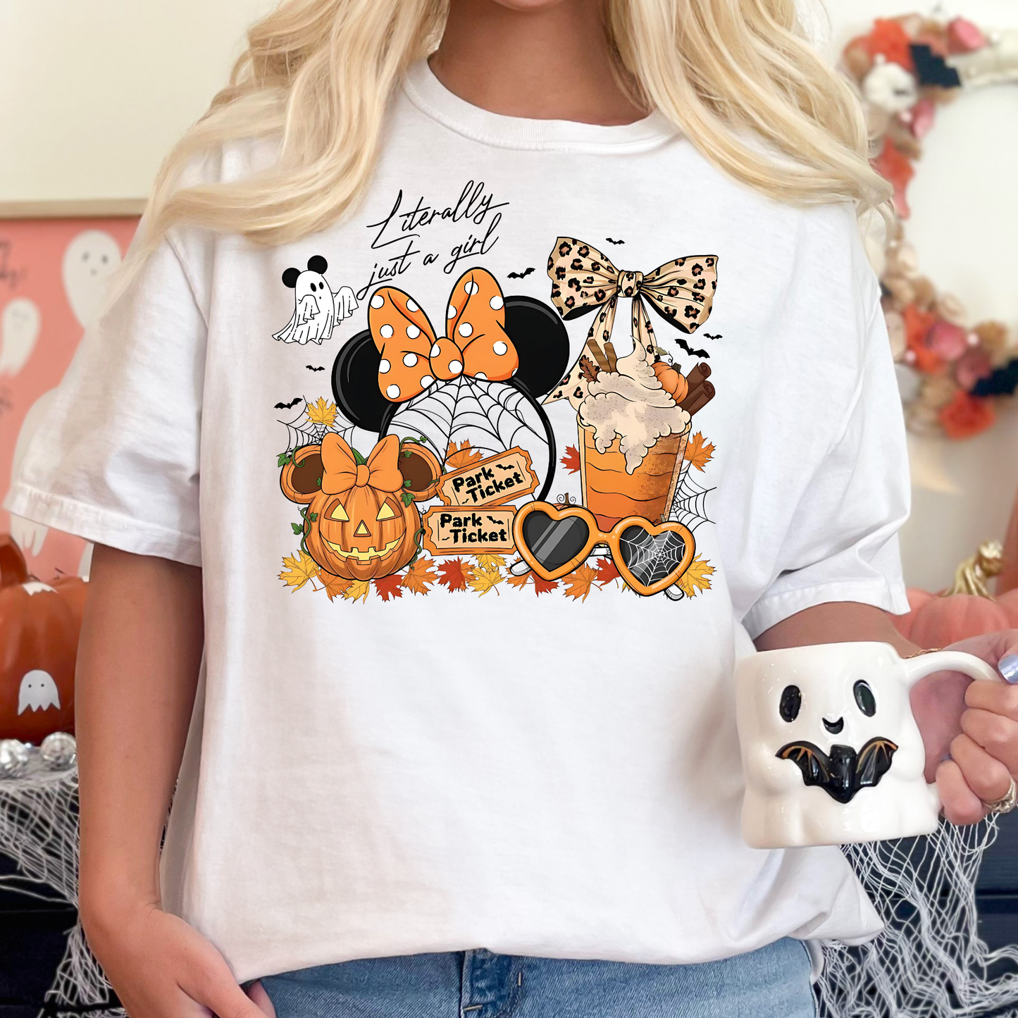 Literally Just A Girl (Park Ticket Collage) Full Color DTF Transfer