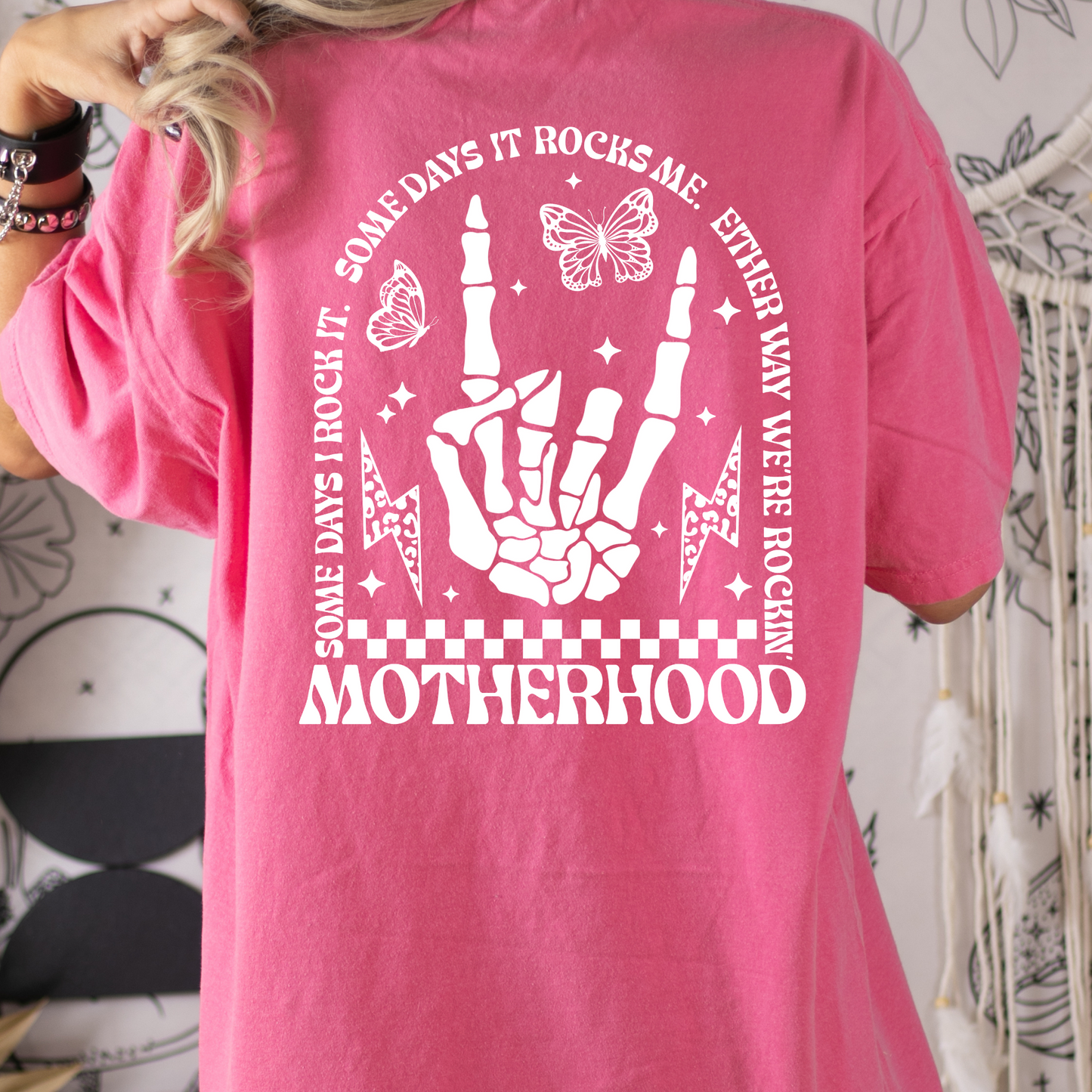 Motherhood Somedays I Rock It (Arch Design) Full Color DTF Transfer