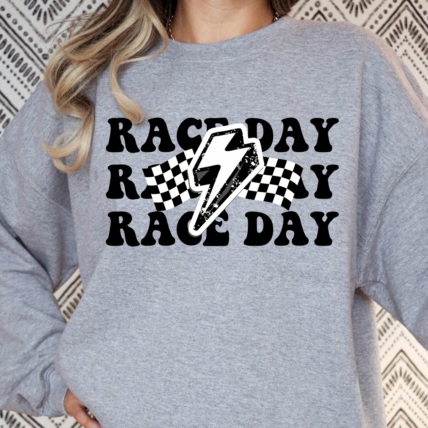 Race Day (Checkered Flags) Full Color DTF Transfer