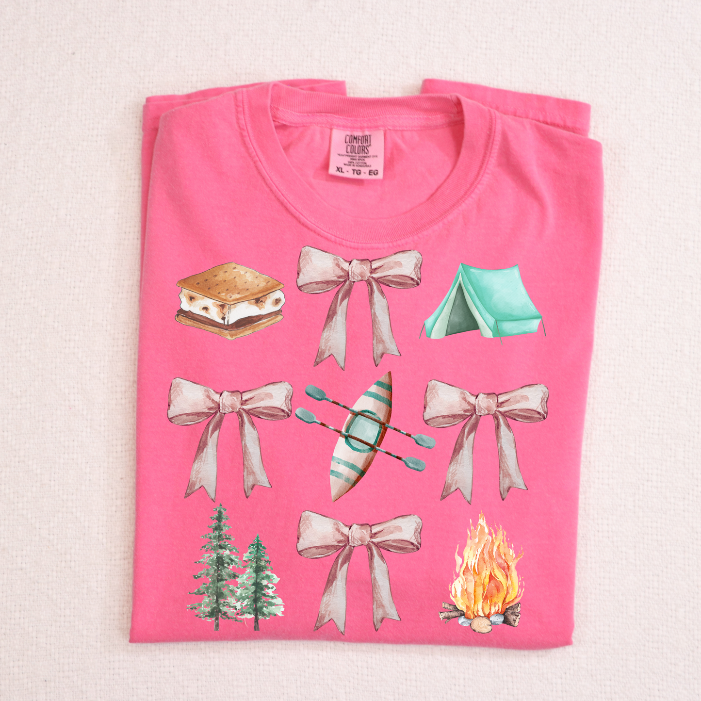 Camping Icon Grid Full Color DTF Transfer