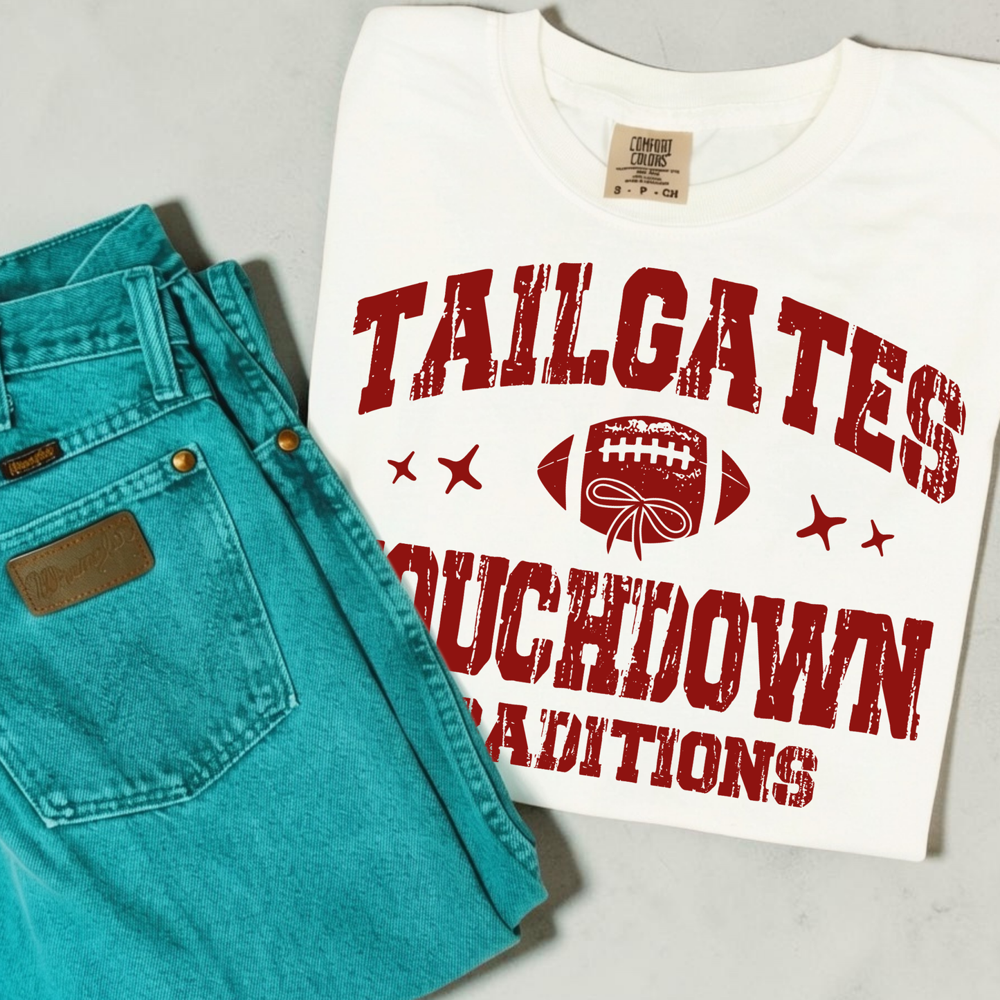 Tailgates Touchdowns Full Color DTF Transfer