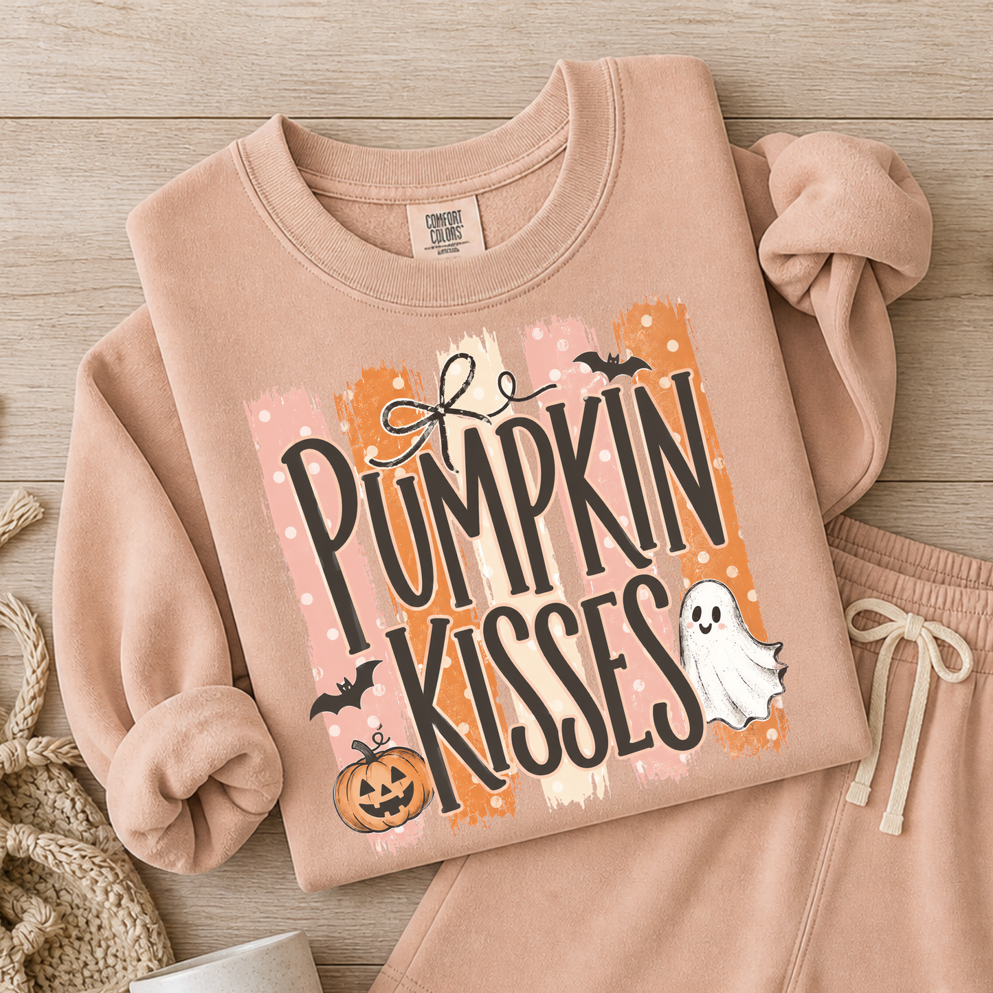 Pumpkin Kisses Full Color DTF Transfer