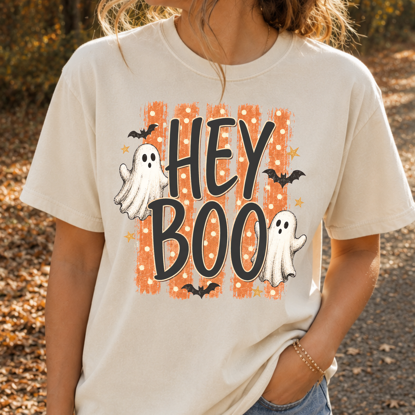 Hey Boo Full Color DTF Transfer