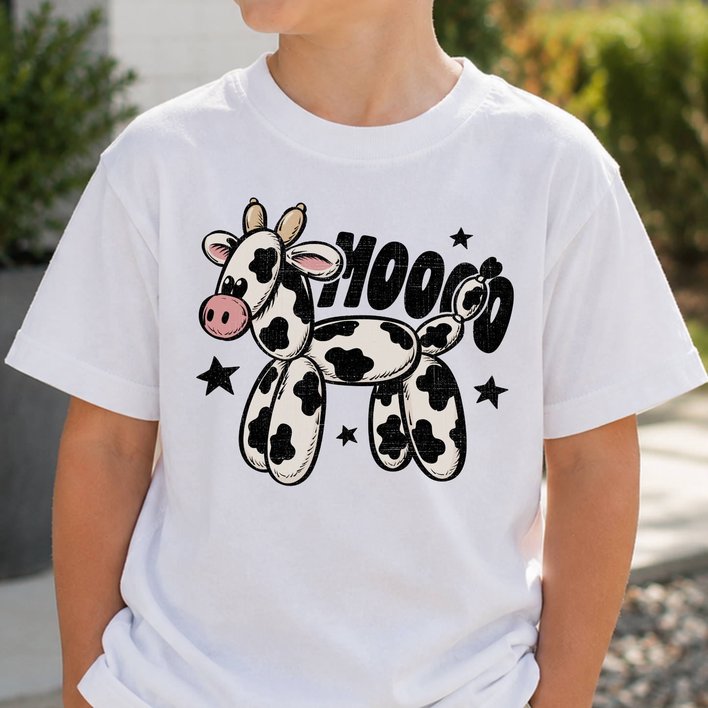 Cow Balloon Animal (Moo) Full Color DTF Transfer