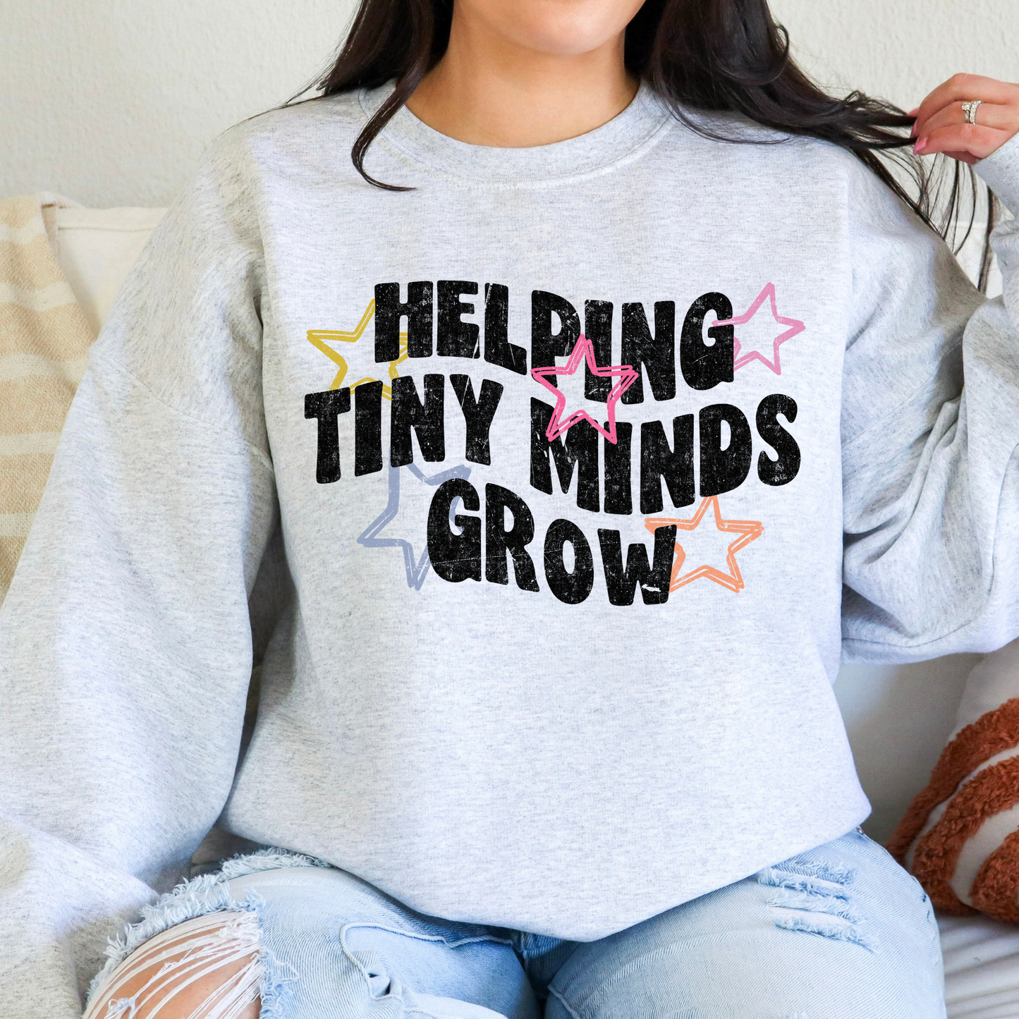 Helping Tiny Minds Grow Full Color DTF Transfer