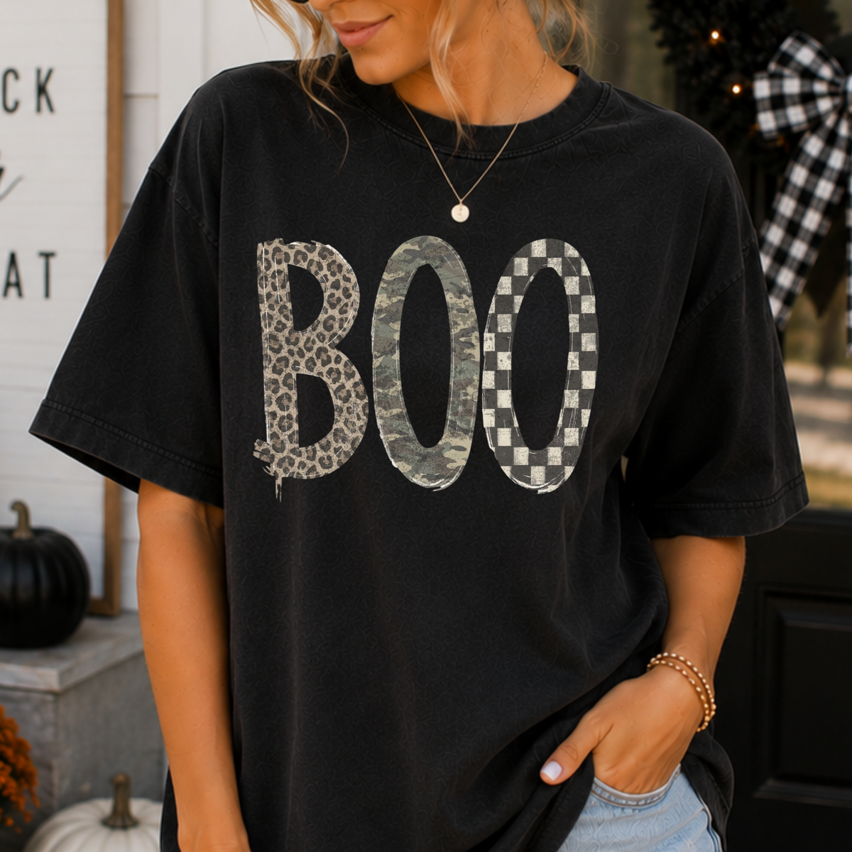 Boo (Muted Tones) Full Color DTF Transfer