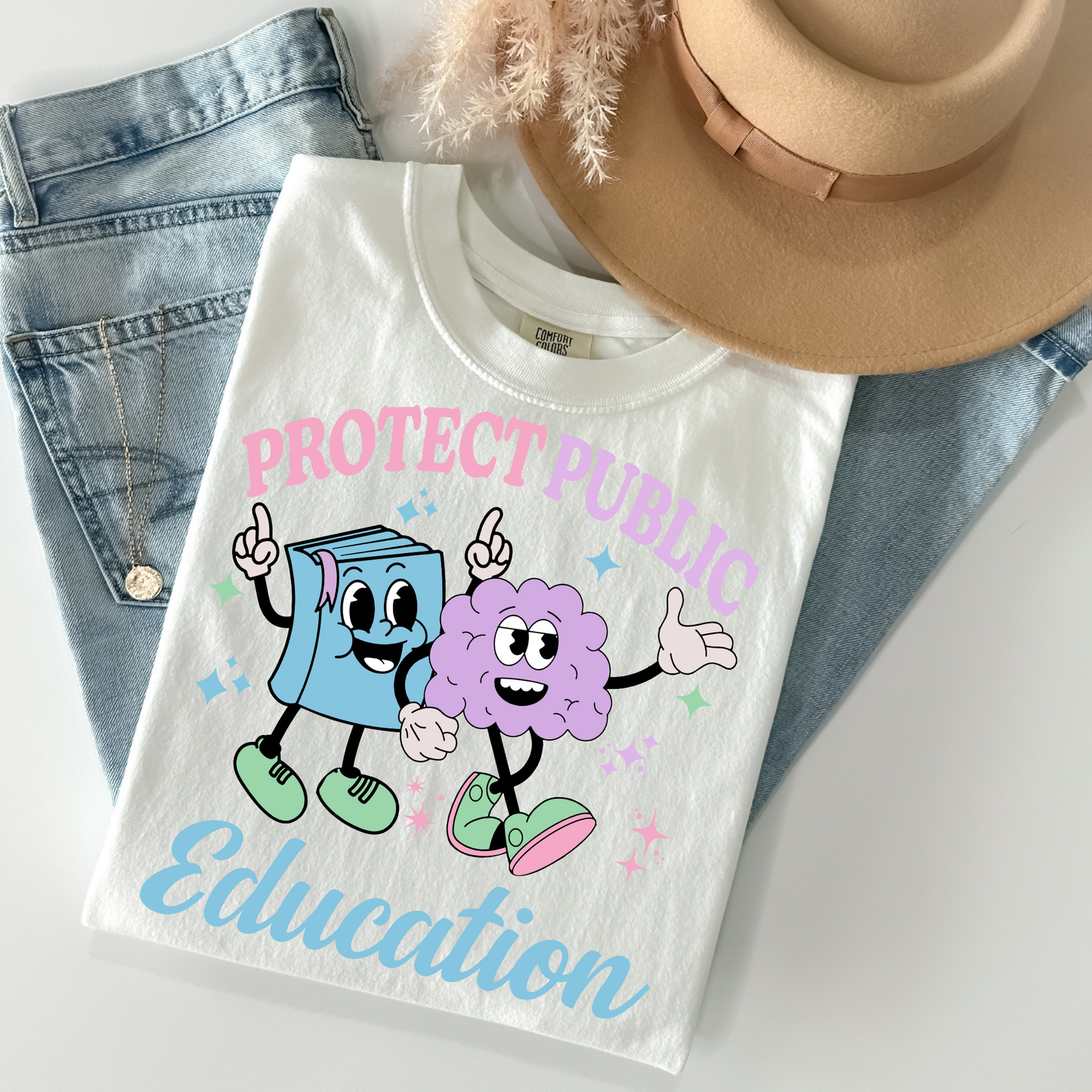Protect Public Education Full Color DTF Transfer