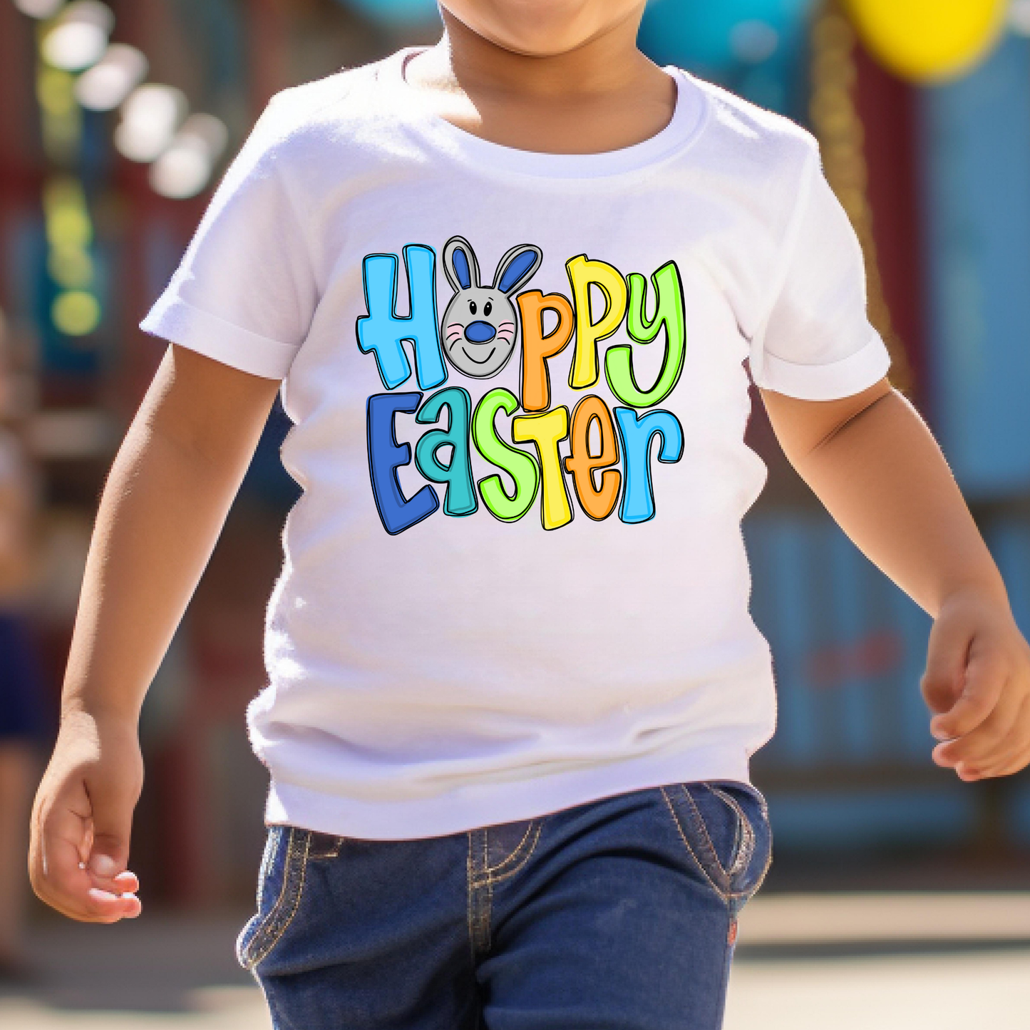 Hoppy Easter (Boy Colors) Full Color DTF Transfer