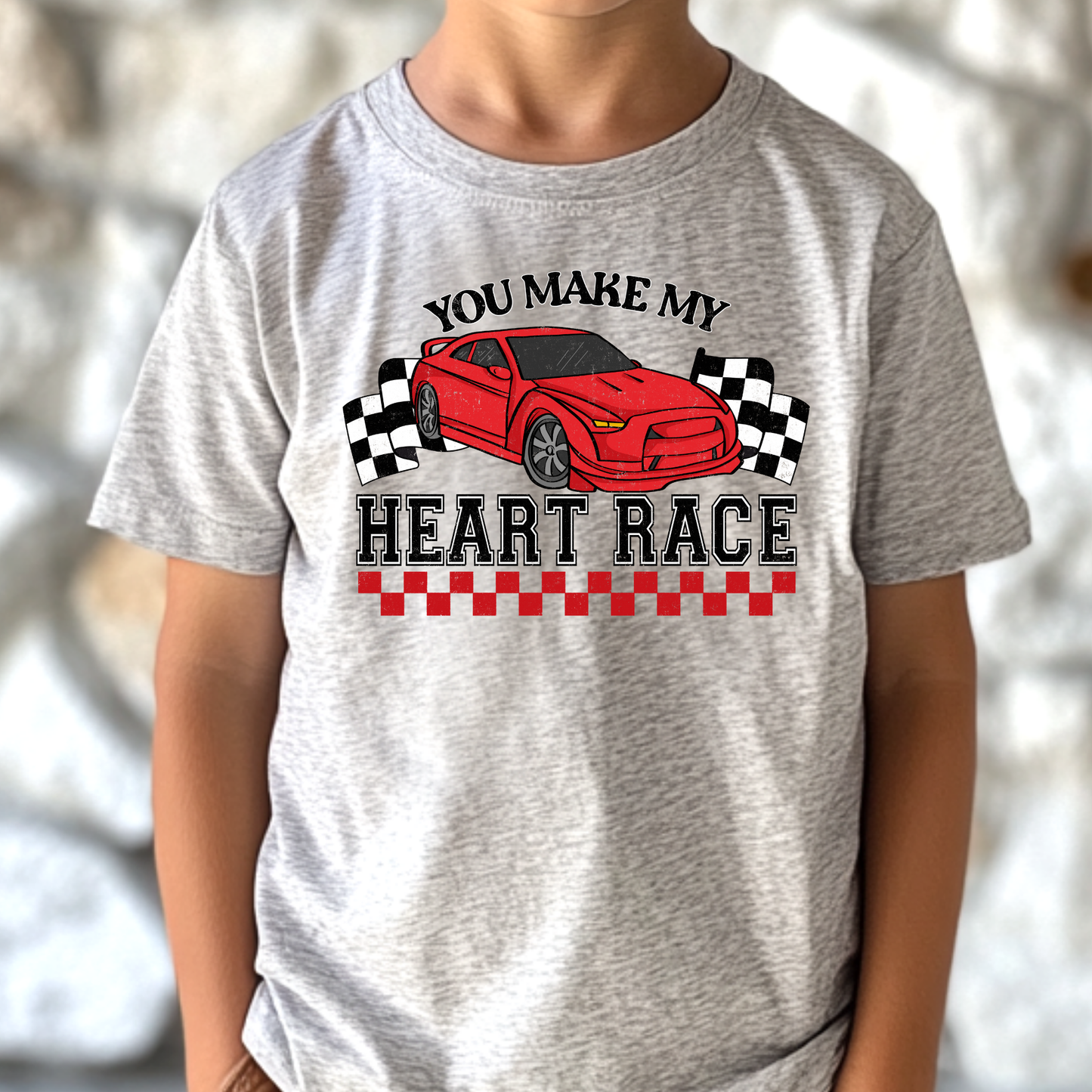You Make My Heart Race Full Color DTF Transfer