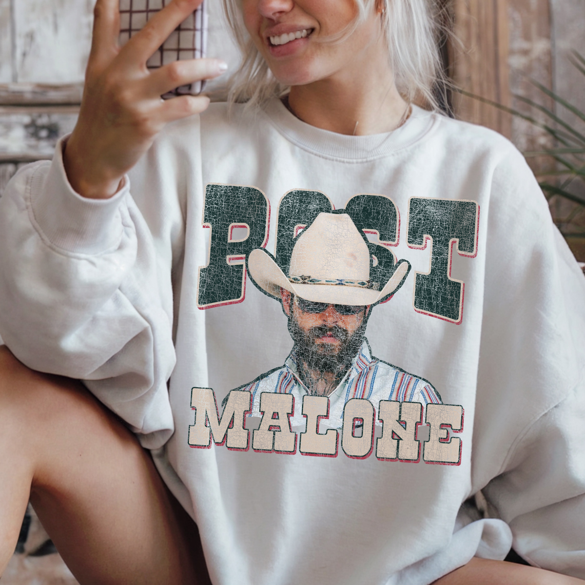 Post Malone Full Color DTF Transfer