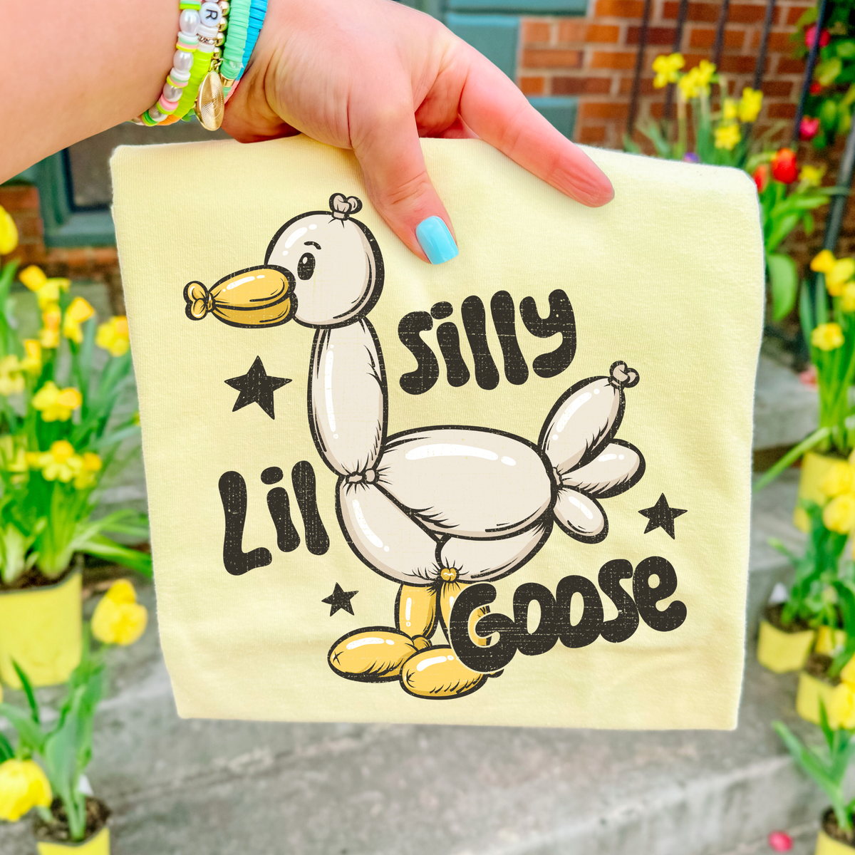 Silly Lil Goose Balloon Animal Full Color DTF Transfer