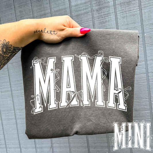 White Mama w/Bows Full Color DTF Transfer