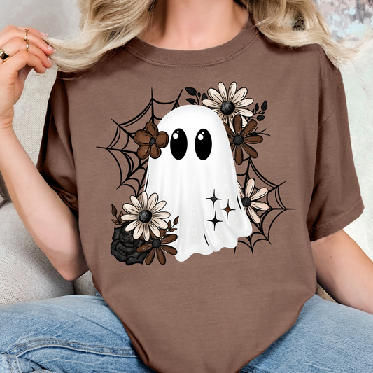 Web/Floral Ghost Full Color DTF Transfer