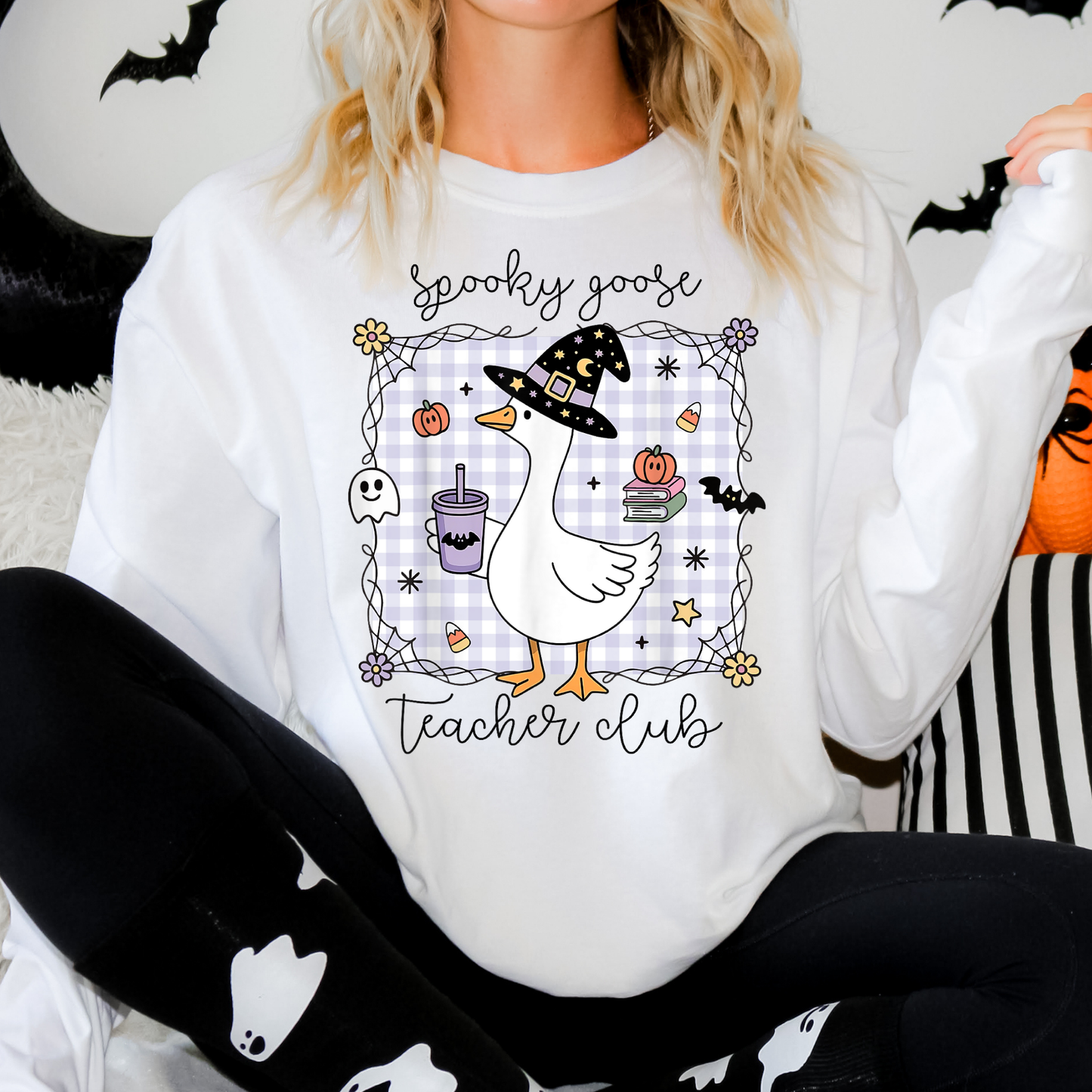 Spooky Goose Teacher Club Full Color DTF Transfer