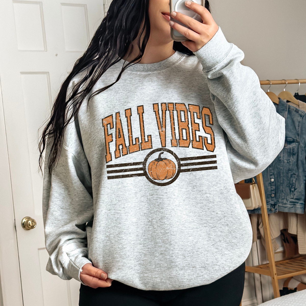 Fall Vibes (Pumpkin) Full Color DTF Transfer