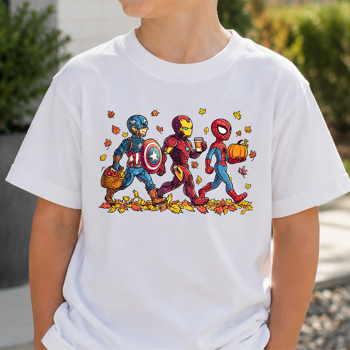 Super Heros (Captain America, Iron Man, Spiderman) Full Color DTF Transfer
