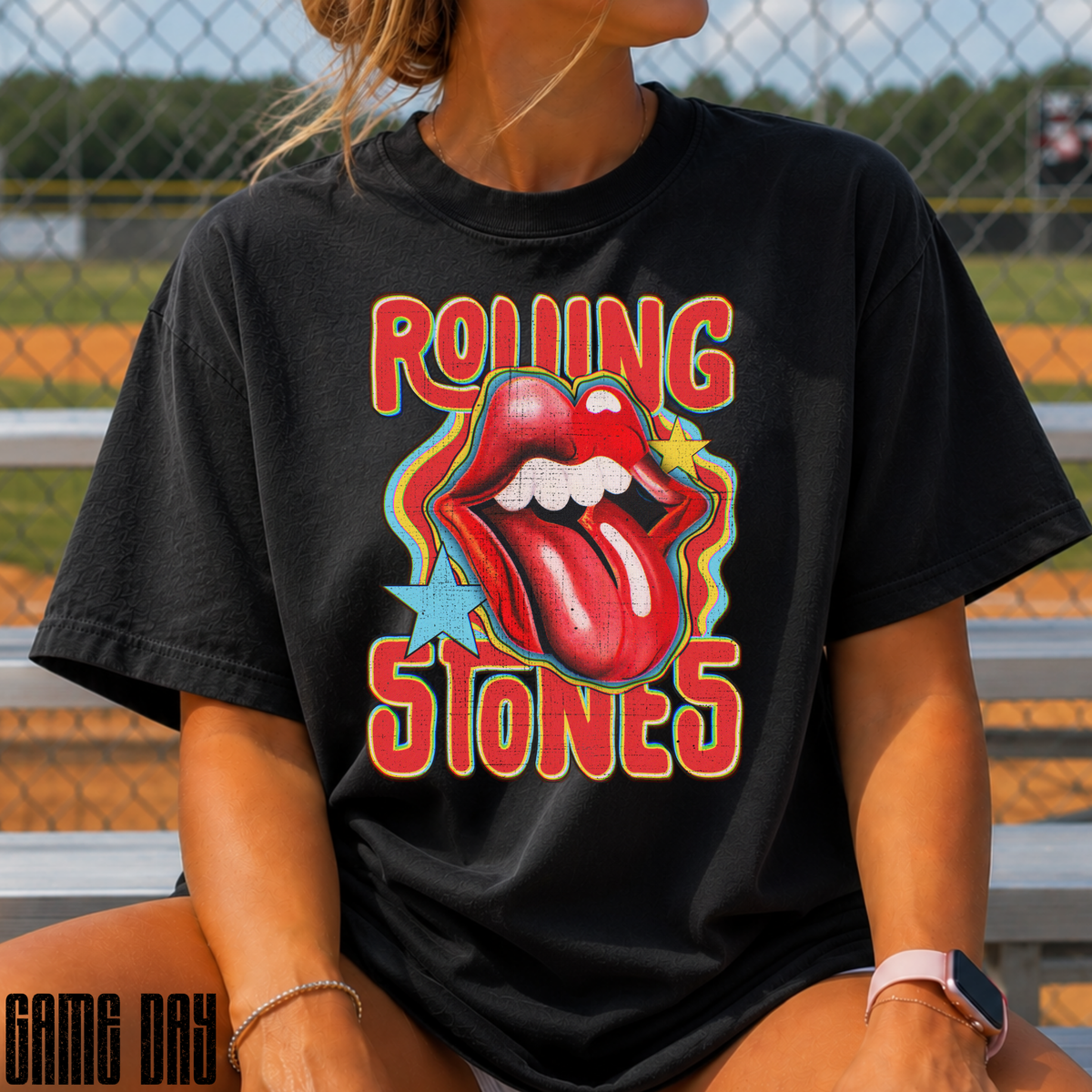 Rolling Stones Full Color DTF Transfer