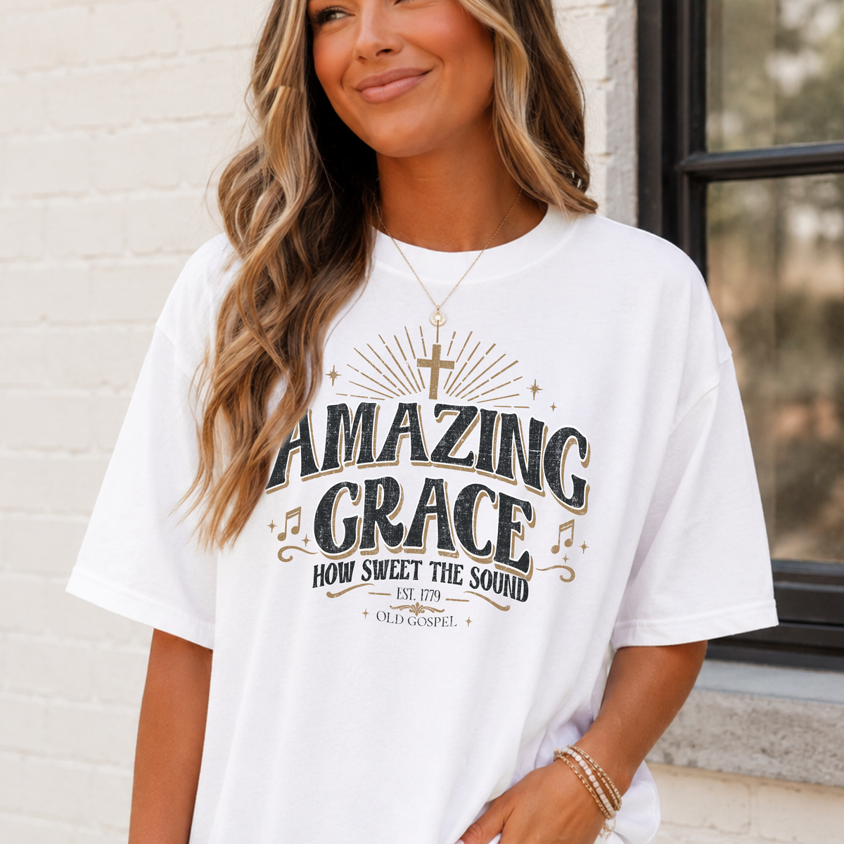 Amazing Grace Full Color DTF Transfer