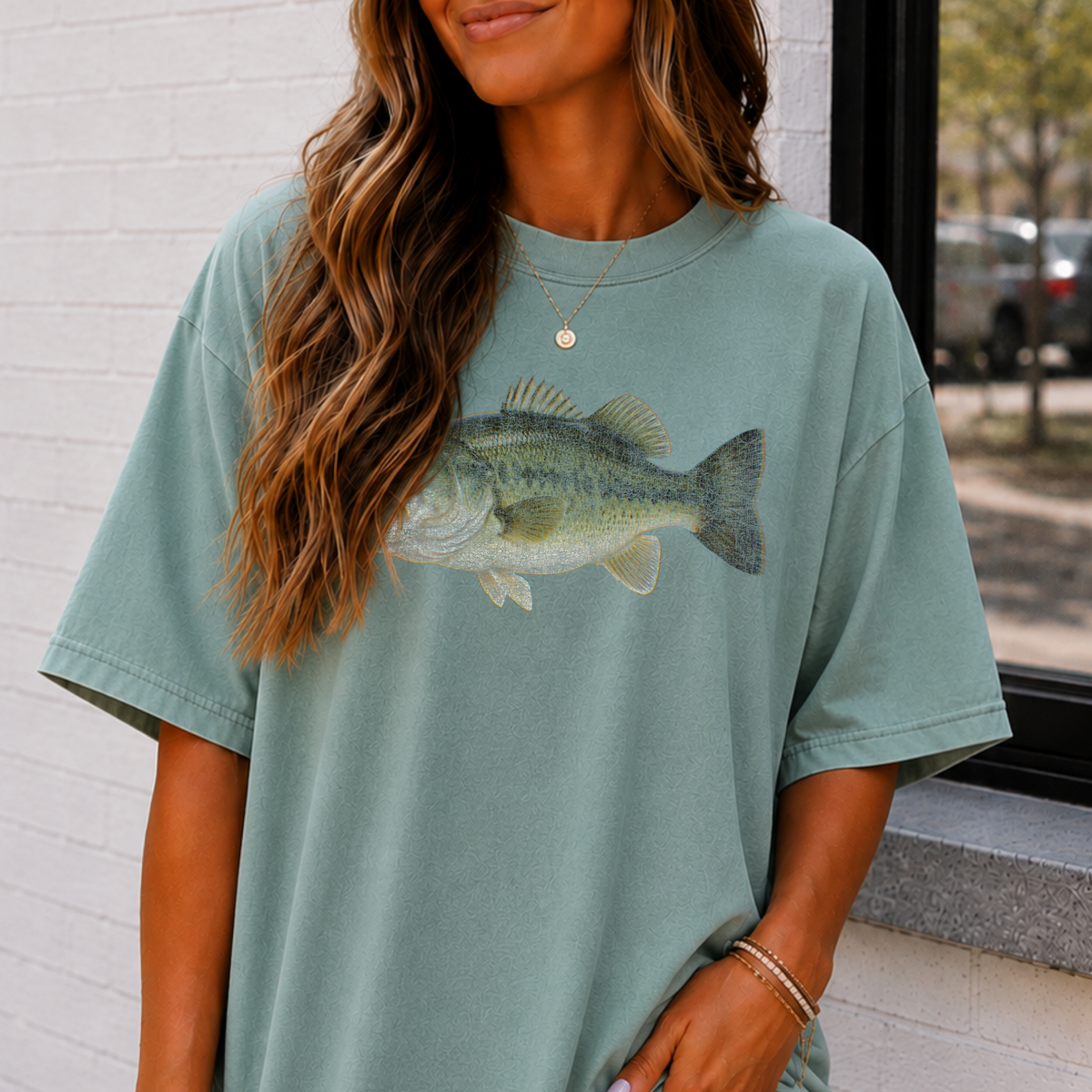 Distressed Fish Full Color DTF Transfer