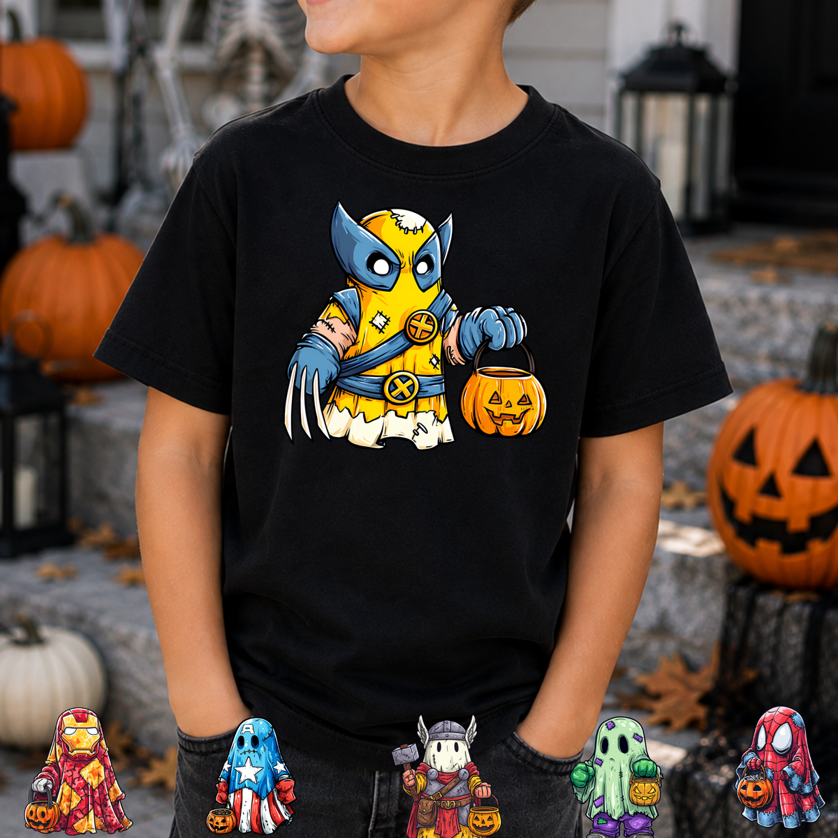 Halloween Superheros (Multi Options) Full Color DTF Transfer