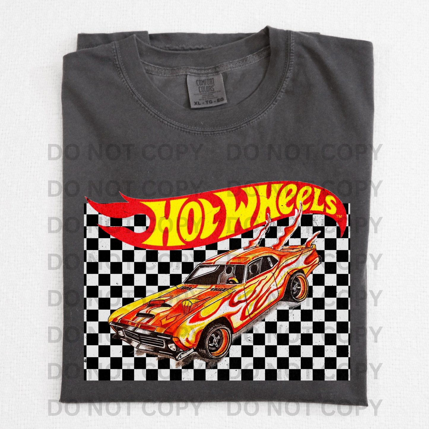 Hot Wheels Full Color DTF Transfer